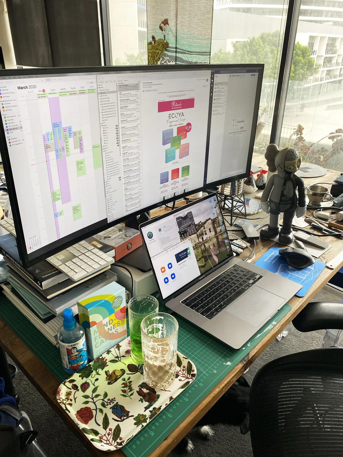 The Sweet Home Setup with KAWS toy