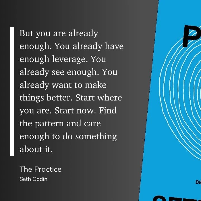 Start where you are. Start now.