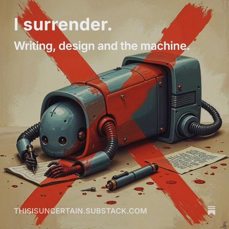 This is uncertain on Substack! Analog writing for a machine age.