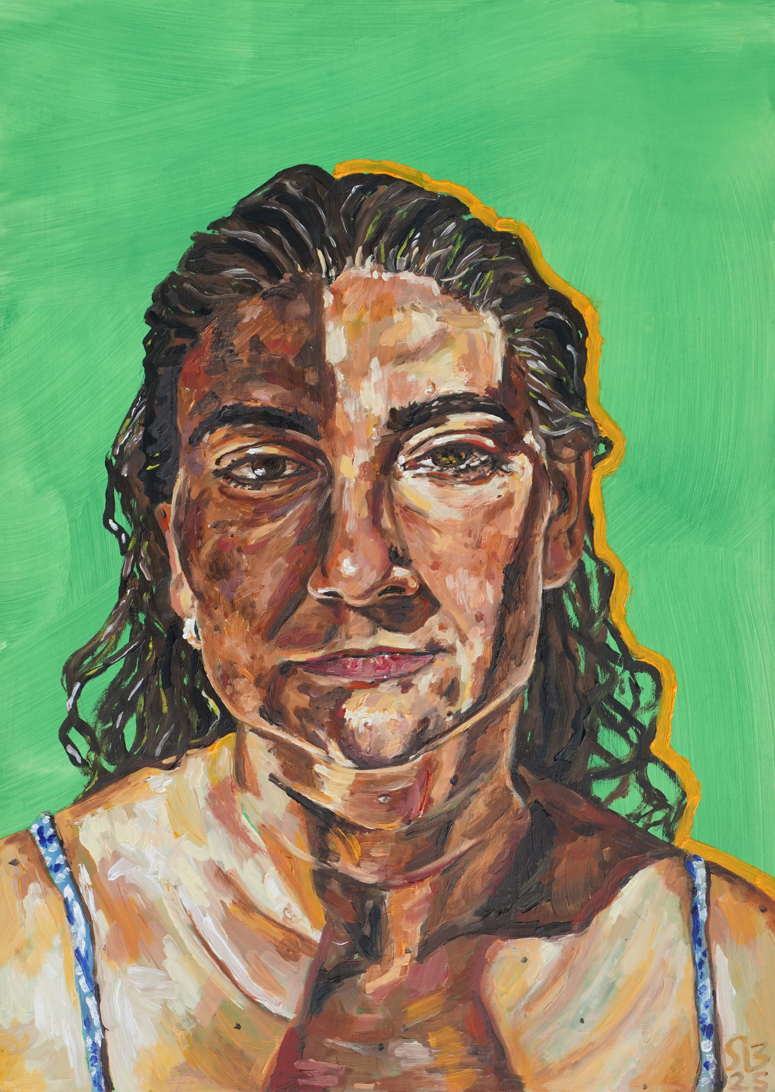 Molly, oil on foam board, 42 x 29.5cm