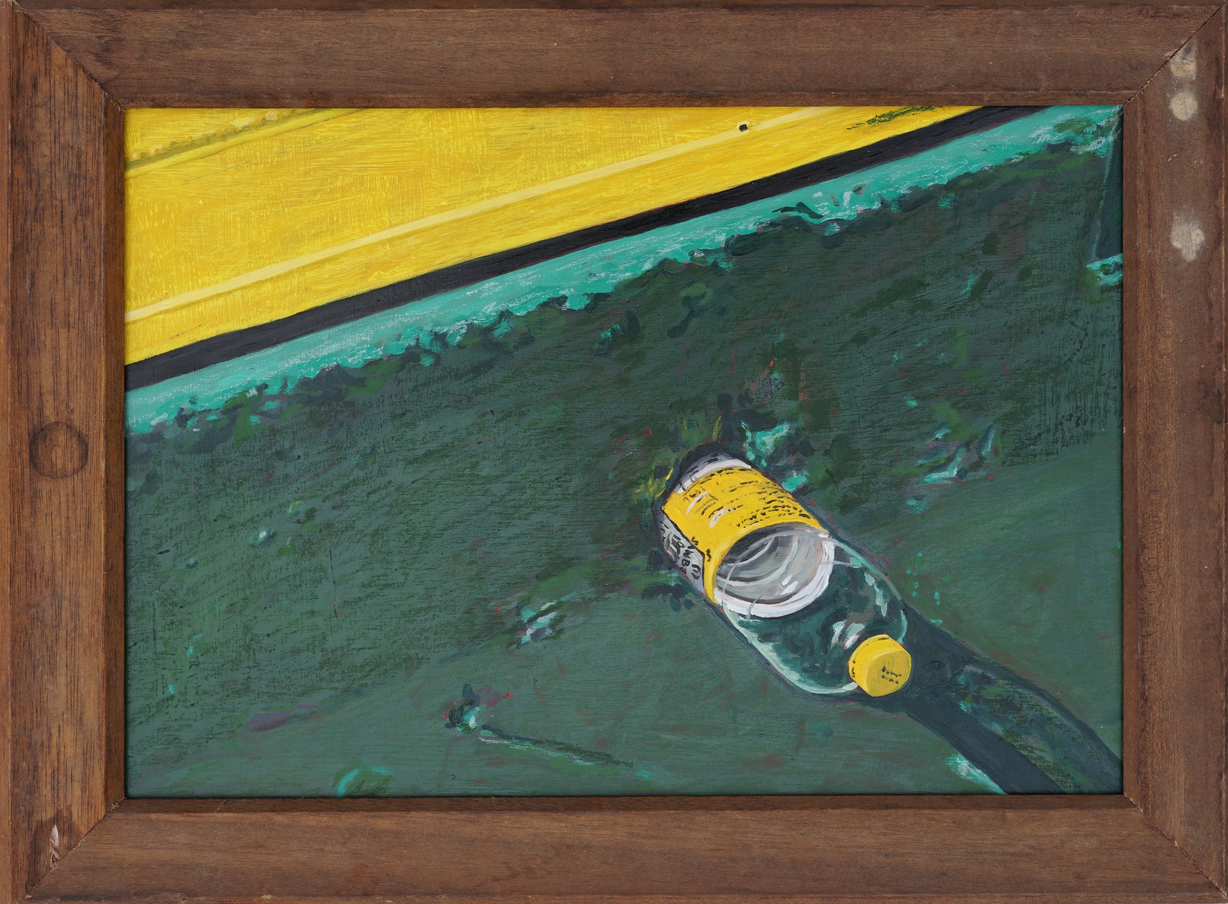 Rome II, oil and oil stick on foam board in artist made frame, 37 x 51cm