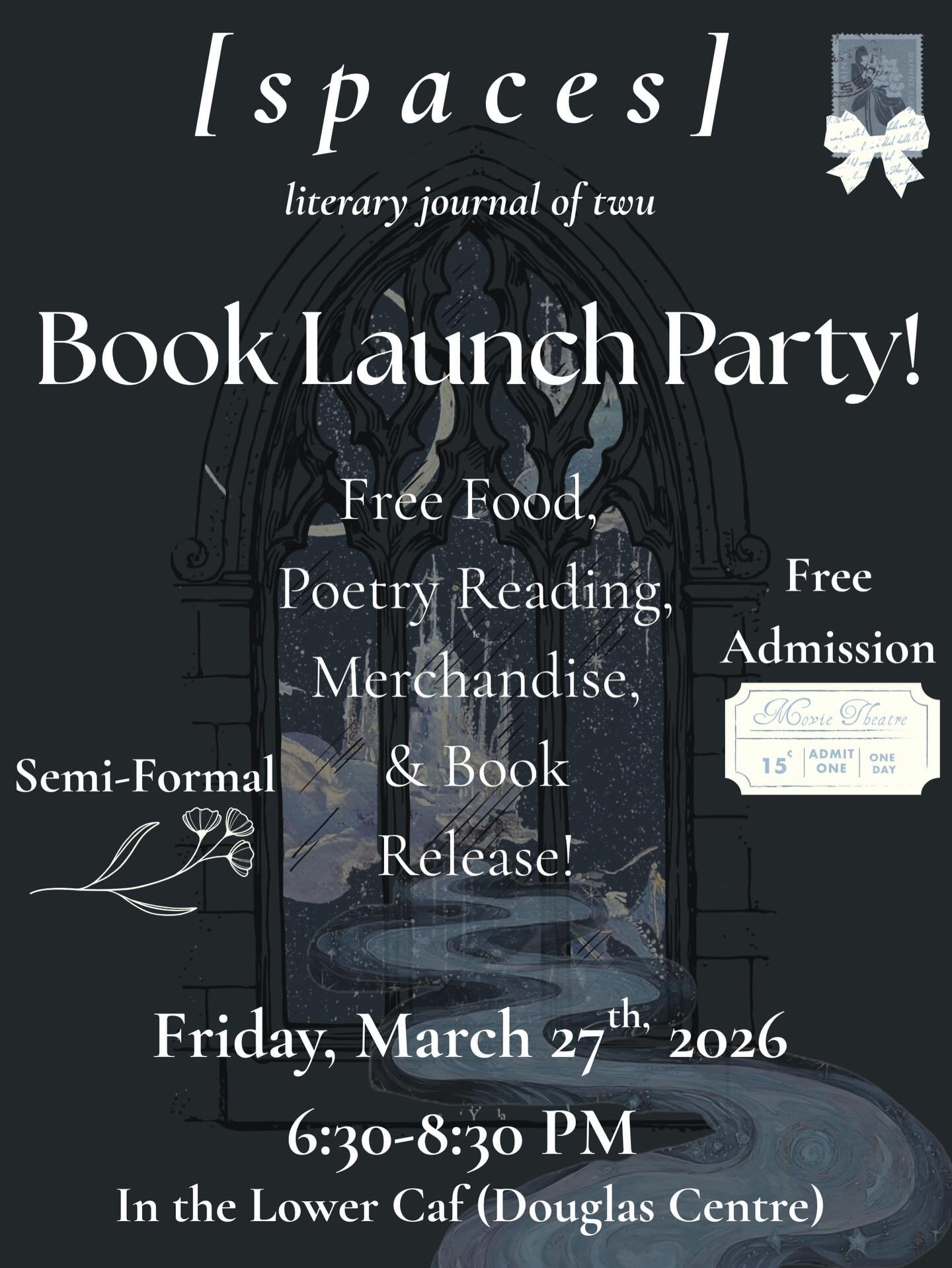 Come celebrate with us!
Our book launch is happening on Friday, March 27th from 6:30-8:30 in the Douglas Centre&rsquo;s Lower Caf. This is a FREE event to honour the artists featured in this year&rsquo;s volume and to officially release the book. We 
