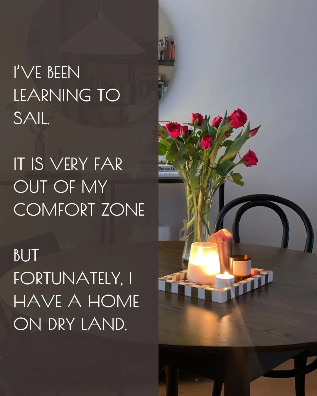 Little Miss Inside Hobbies has gone and got herself an outside hobby. 

And it was when I was sitting there eating comfort food, in my comfortable living room, I realised just how successful my home was helping me recalibrate. 

I&rsquo;m not saying 