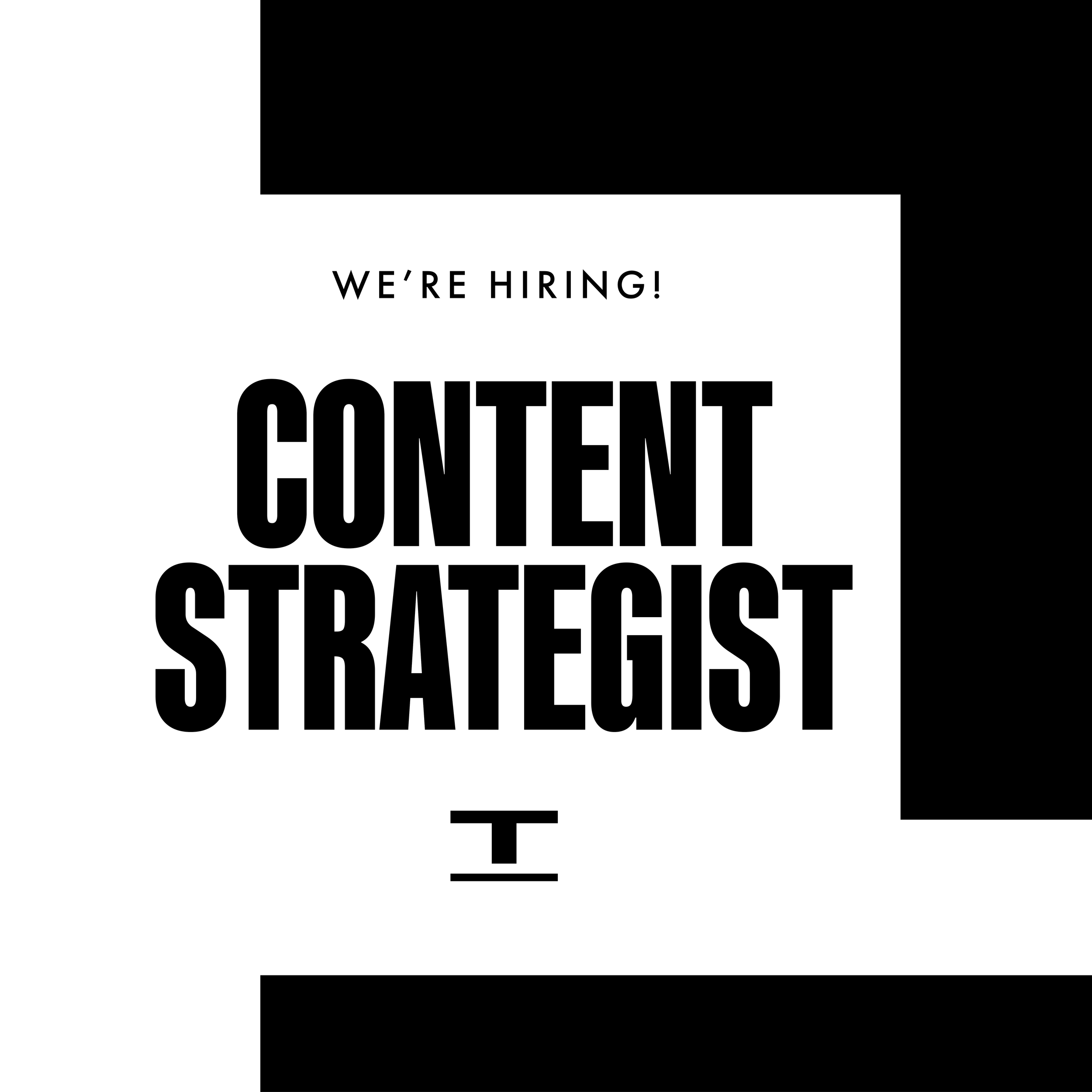 NEW ROLE: CONTENT STRATEGIST