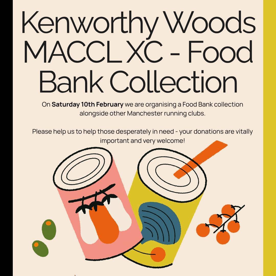 On Saturday 10th February 2024 Chorlton Runners are hosting the MACCL Cross Country match at Kenworthy Woods, and with the blessing and enthusiastic support of our friends at MACCL, some of the Manchester clubs will be hosting a collection in support