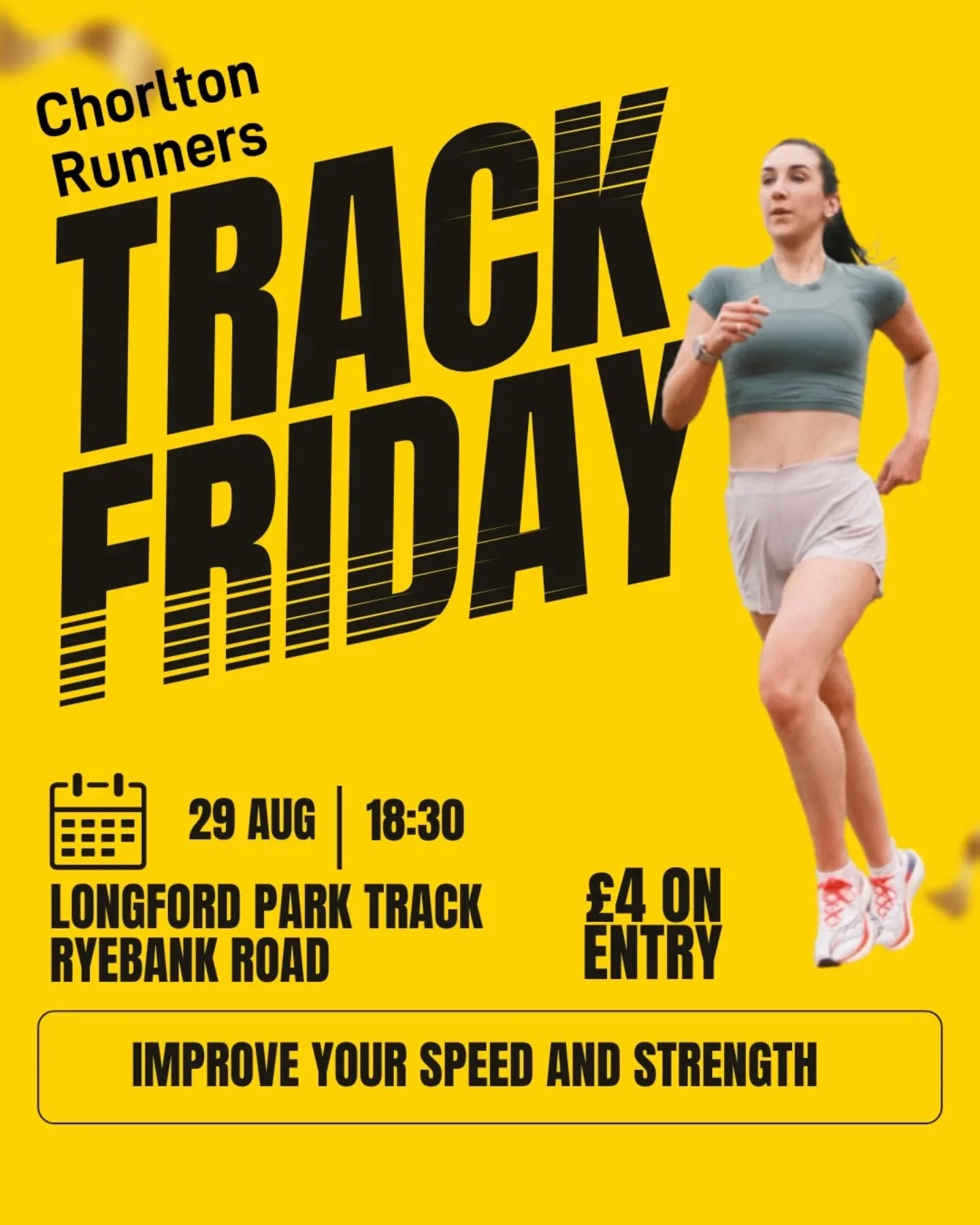 💪🏃&zwj;♂️TRACK FRIDAY 29th August @ 18:30 🏃&zwj;♀️💨👟

&pound;4 cash or card on the door

This week's session has a XC focus - even if you're not doing XC this season, this is a good workout

6 mins at 10k pace/ 2 mins 
5 x 4 mins with first 2 mi