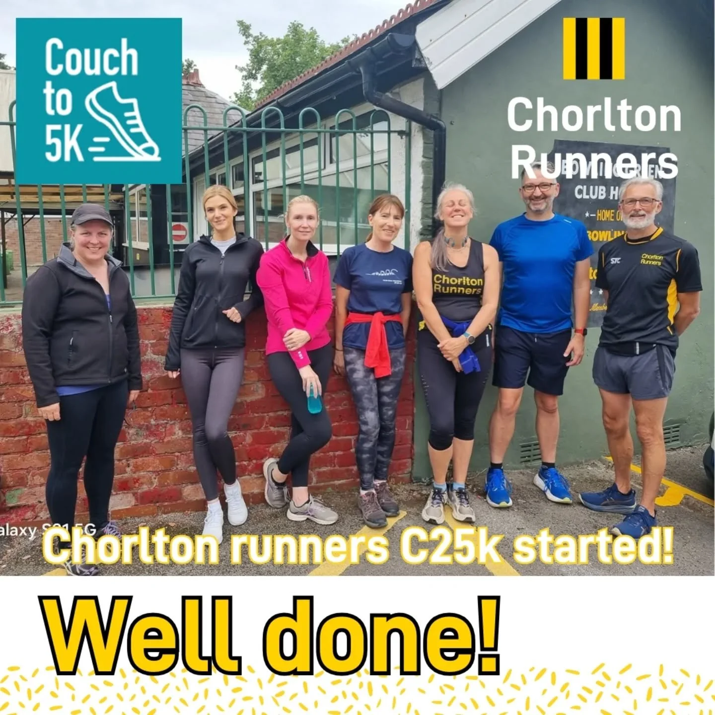 🏃&zwj;♂️WEEK 1, RUN 1 of Couch to 5k🏃&zwj;♀️

WELL DONE!! 💯👍 And see you all again on Tuesday 9th September. 

IT'S NOT TOO LATE! 👌🤘 If you or anyone you know wants to join, come along on Tuesday at 18:45 at The Bowling Green, Chorlton! 🥳🙂🏃&