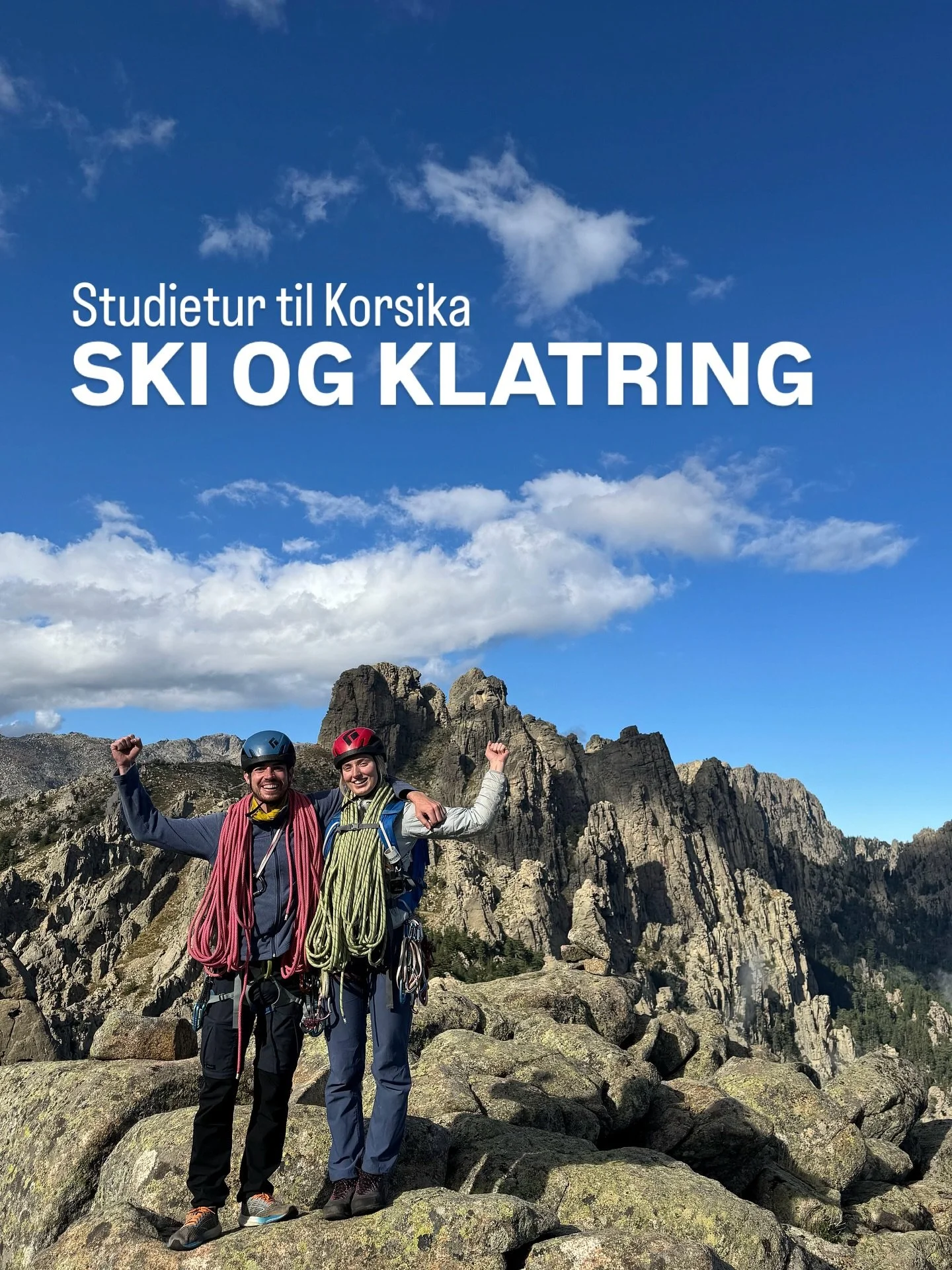 Ski og klatring har v&aelig;rt p&aring; Korsika og klatret. Korsika er et fantastisk sted for klatring 🧗&zwj;♀️ turen varte i 12 dager, og se bildene fra turen!

#klatring #folkehogskole