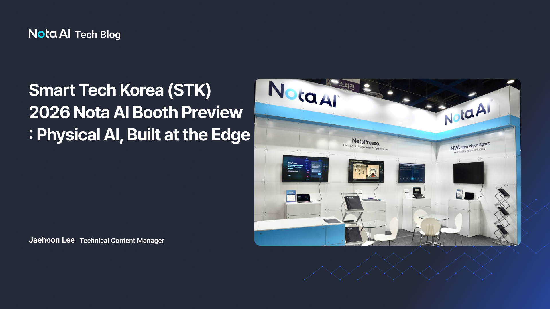 Smart Tech Korea (STK) 2026 Nota AI Booth Preview: Physical AI, Built at the Edge