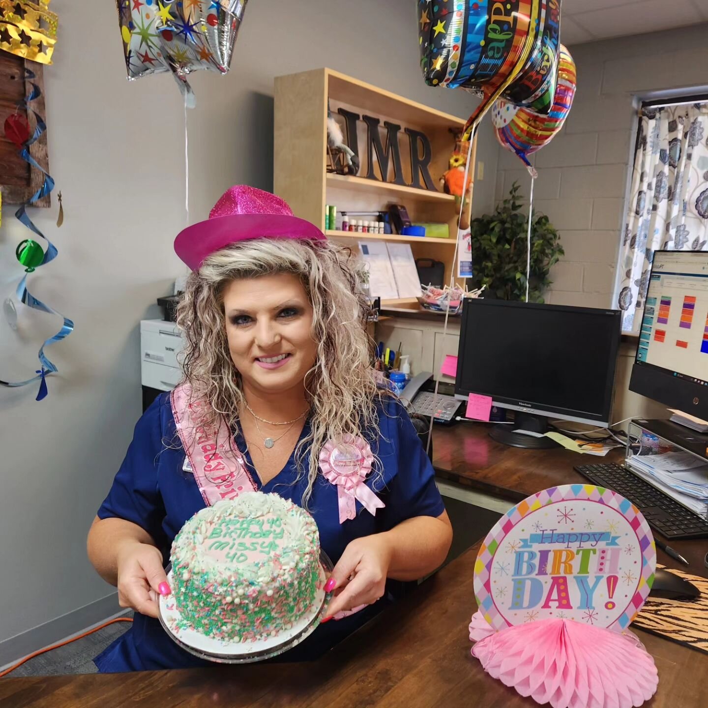 JMR celebrated Missy's 40th birthday a couple days early today. JMR is grateful for all that Missy does for the clinic! Happiest of birthdays Missy!