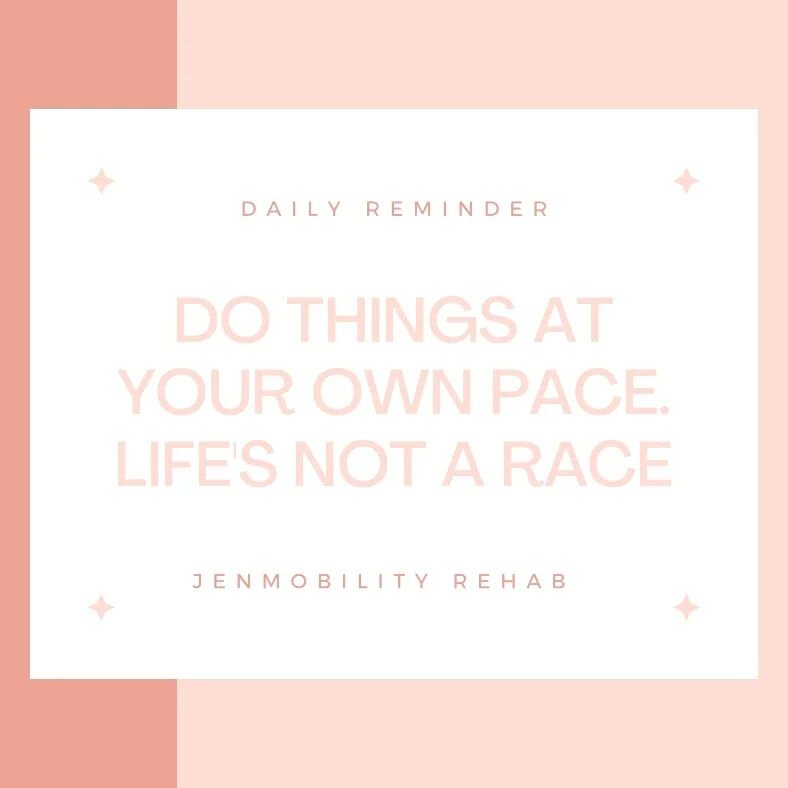 We can help you pace yourself to a better YOU!
Call us today!

#jenmobilityrehab 
#occupationaltherapy 
#lymphedema 
#woundcare