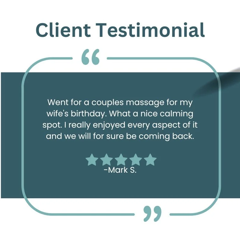Nothing makes us happier than helping you relax and reconnect.
💚 &ldquo;A nice calming spot &mdash; we&rsquo;ll for sure be coming back.&rdquo;
#MassageTherapy #JacksonvilleNC #WellnessRetreat #CouplesMassage