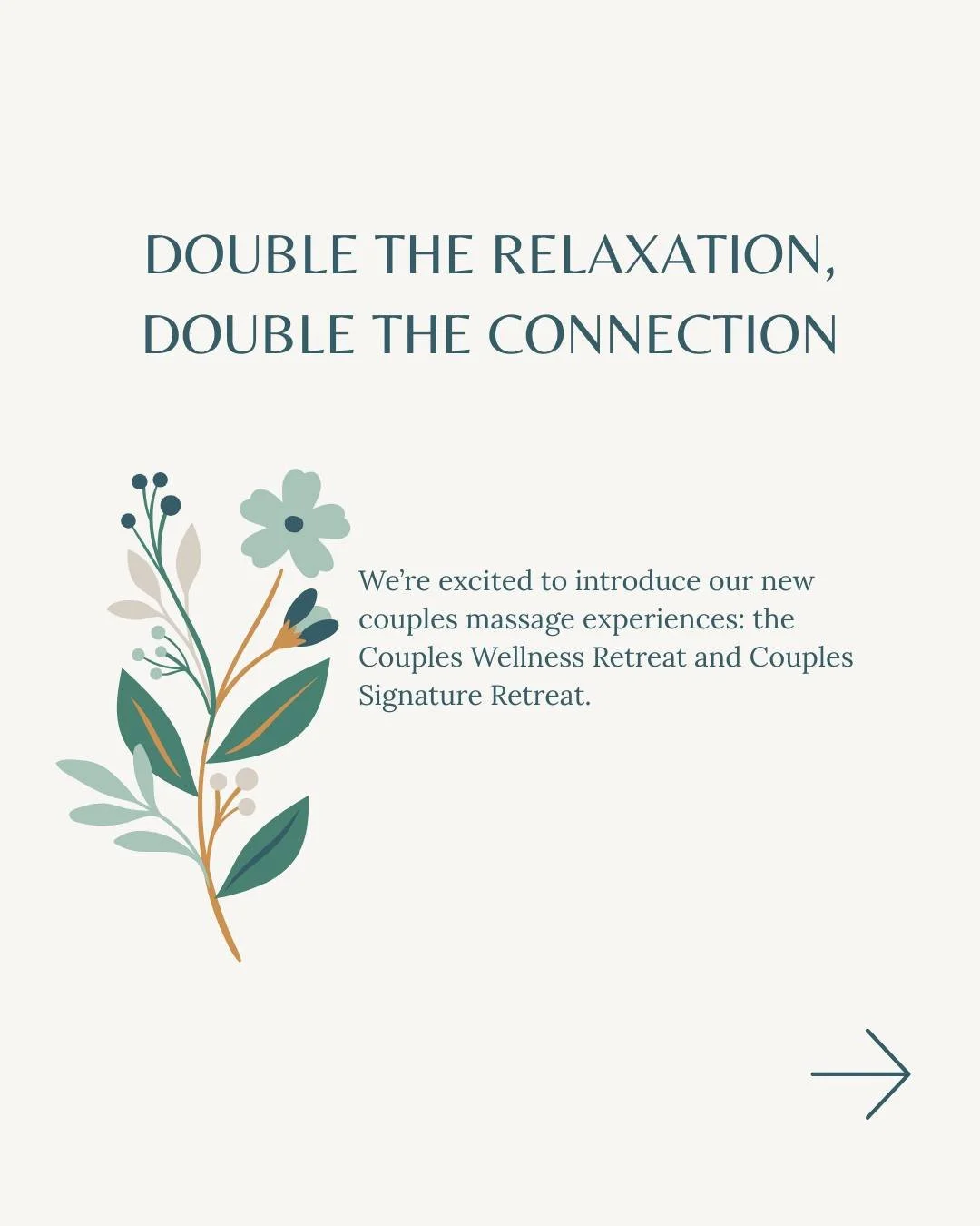 Reconnect. Relax. Renew.
Introducing our new couples experiences&mdash;crafted for shared moments of calm, connection, and indulgence. Whether you&rsquo;re celebrating a special occasion or simply want time together, we&rsquo;ve designed retreats tha