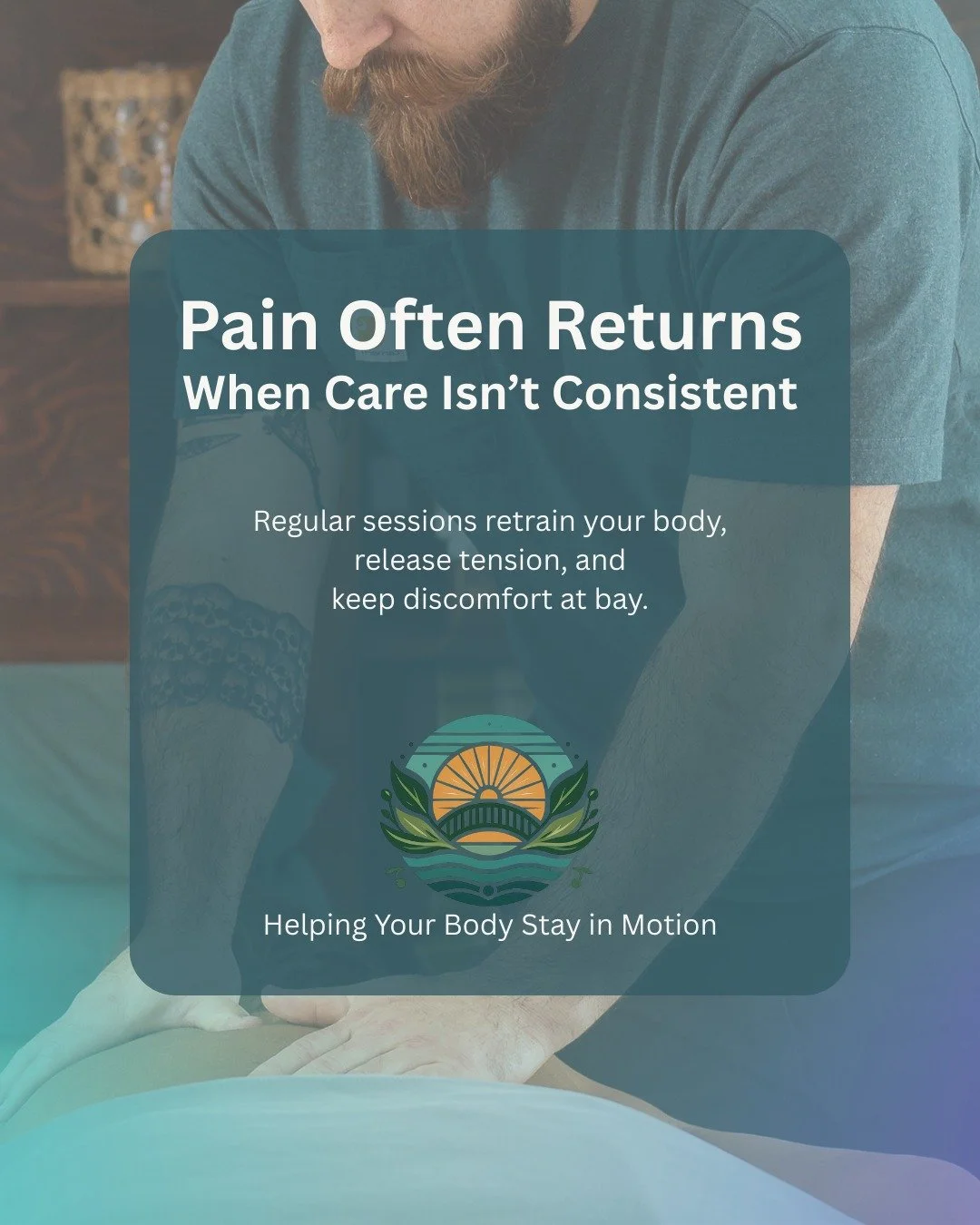 One amazing massage feels great&hellip; but your body holds on to tension. Without consistent care, pain often comes back.

Think of it like brushing your teeth&mdash;one time isn&rsquo;t enough! Regular sessions help your body release tension, retra