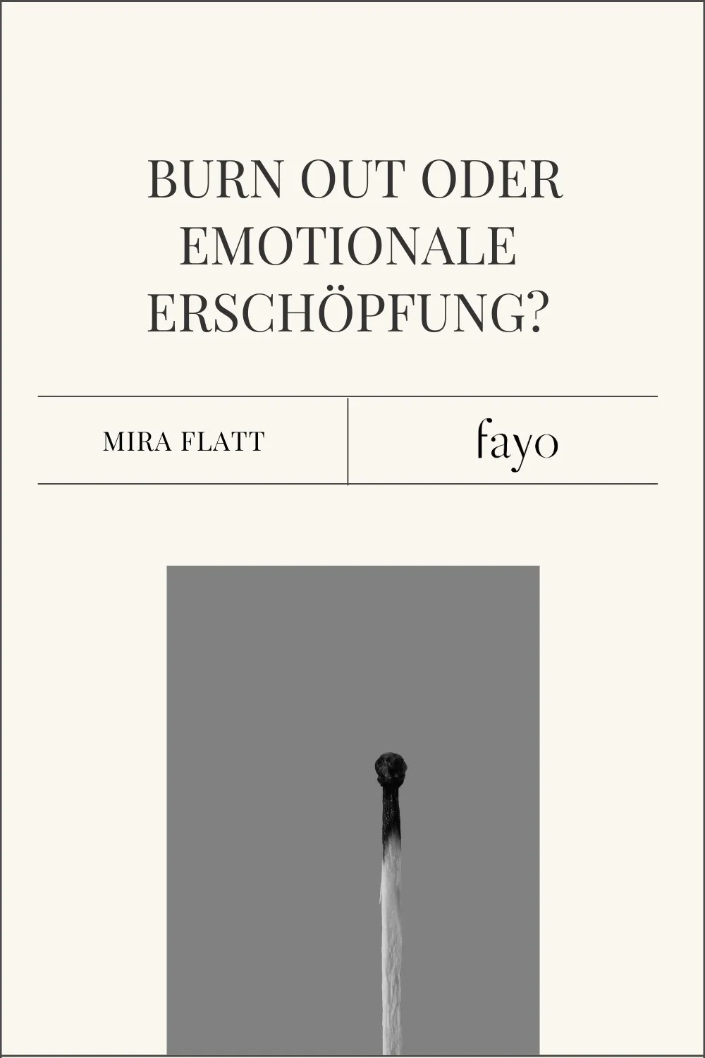 Ist das schon Burn Out oder Emotionale Erschöpfung?