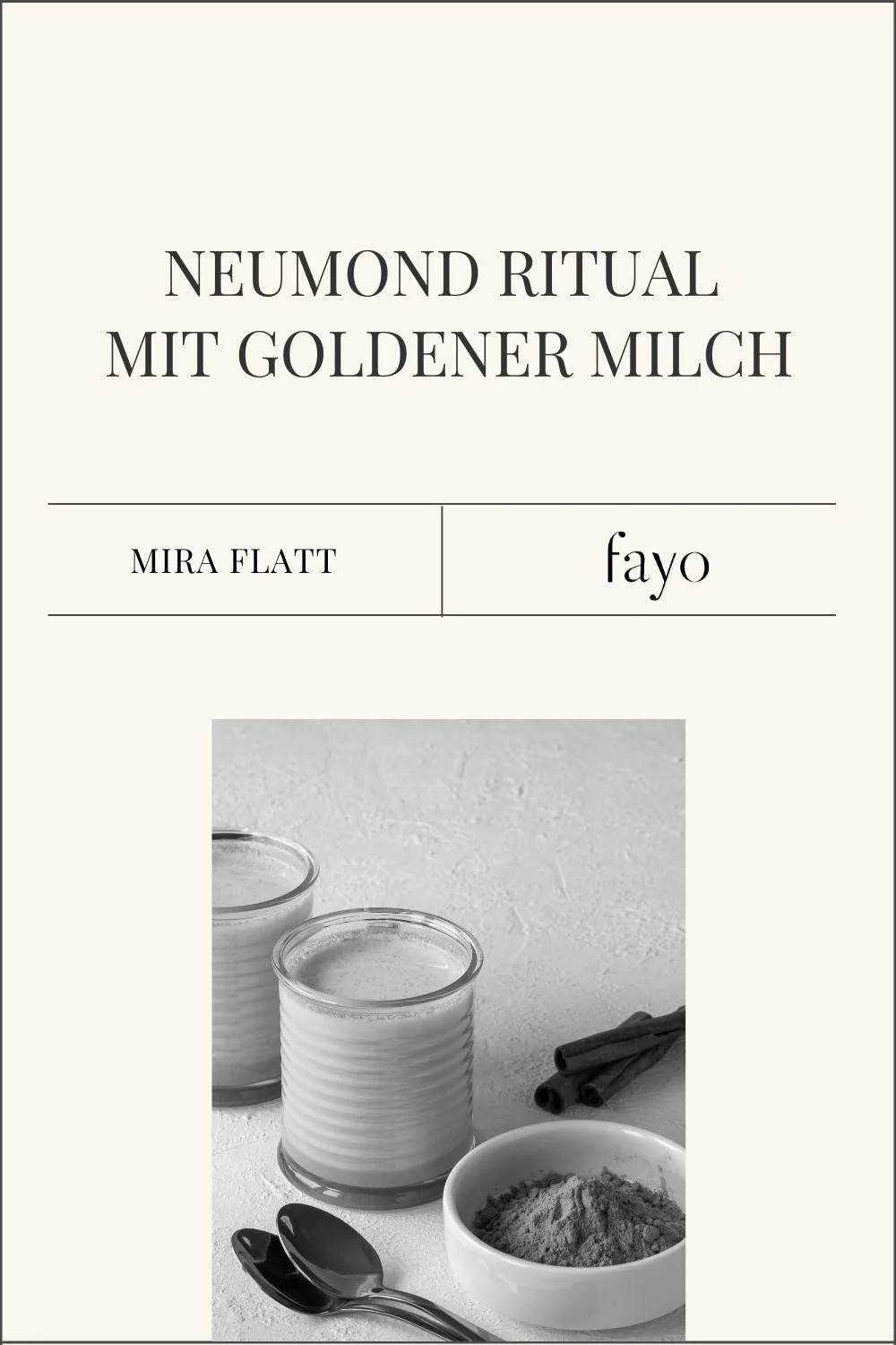 Rezept: Ayurvedische Goldene Milch zum Neumond