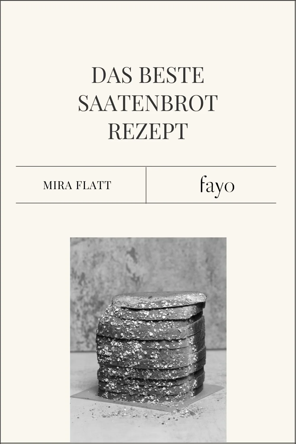 Rezept: Einfaches Saatenbrot ohne Mehl