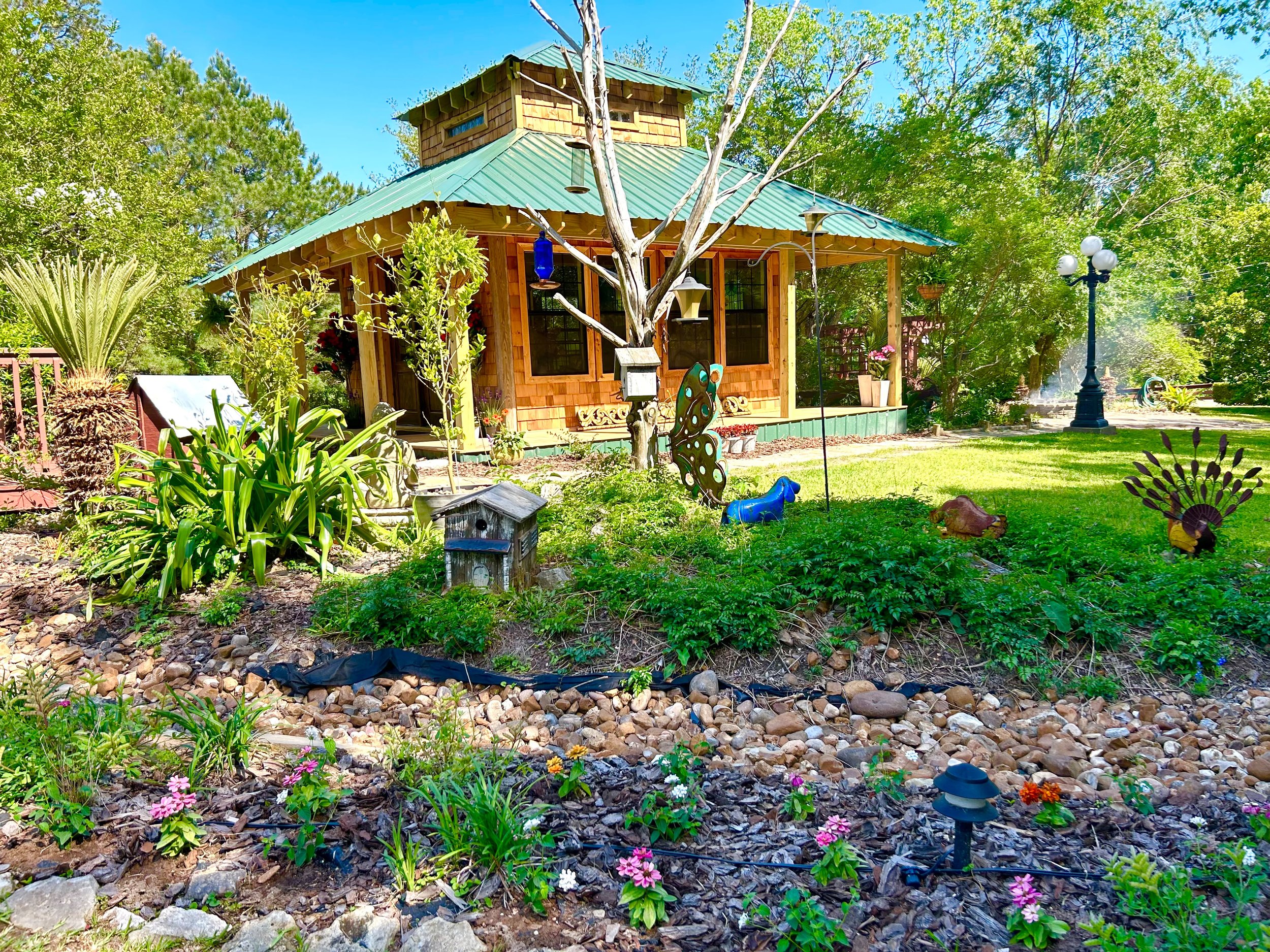 Golden Hill Retreat Center House of Essence building and garden grounds