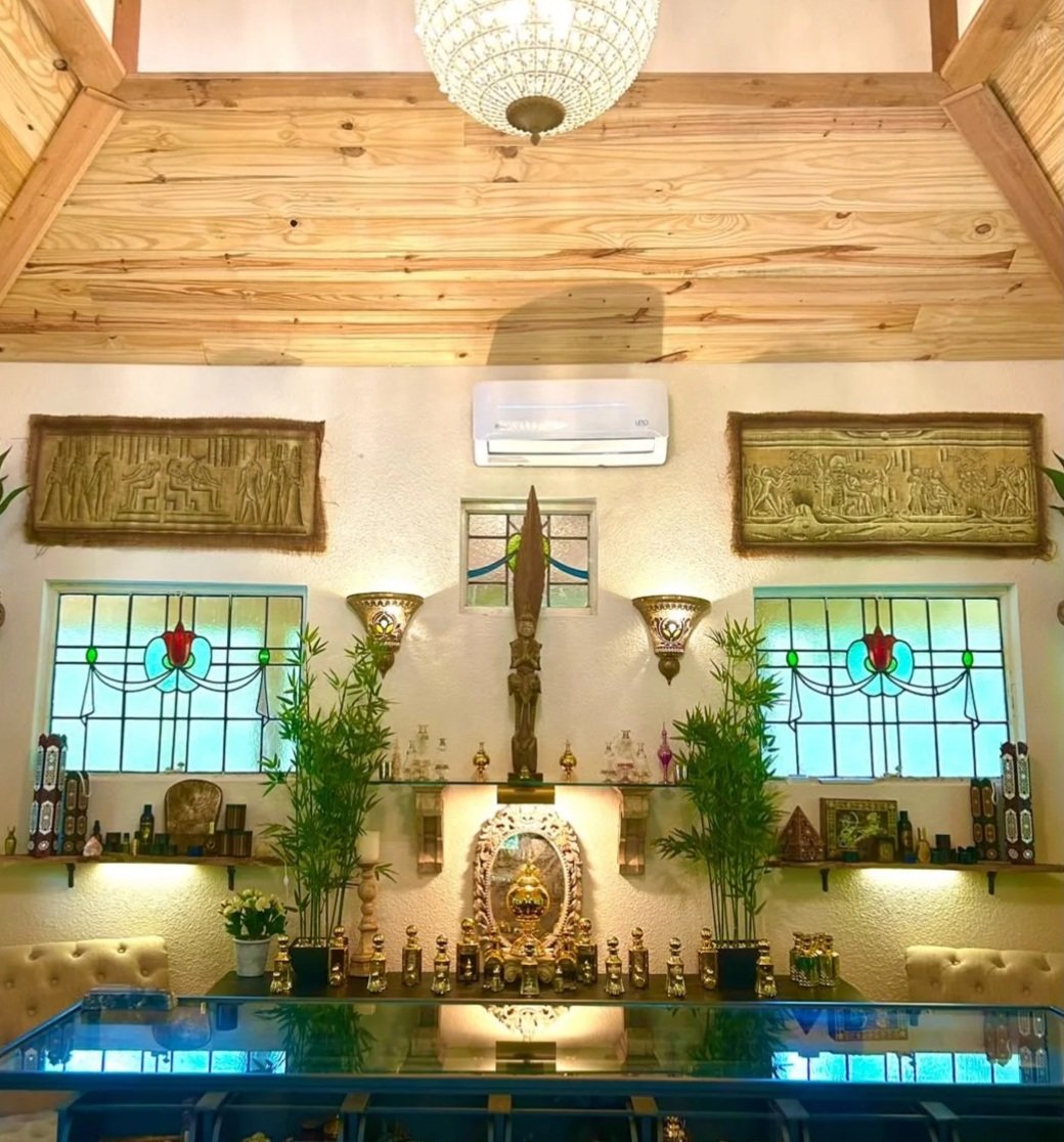 Interior altar space at Golden Hill's House of Essence