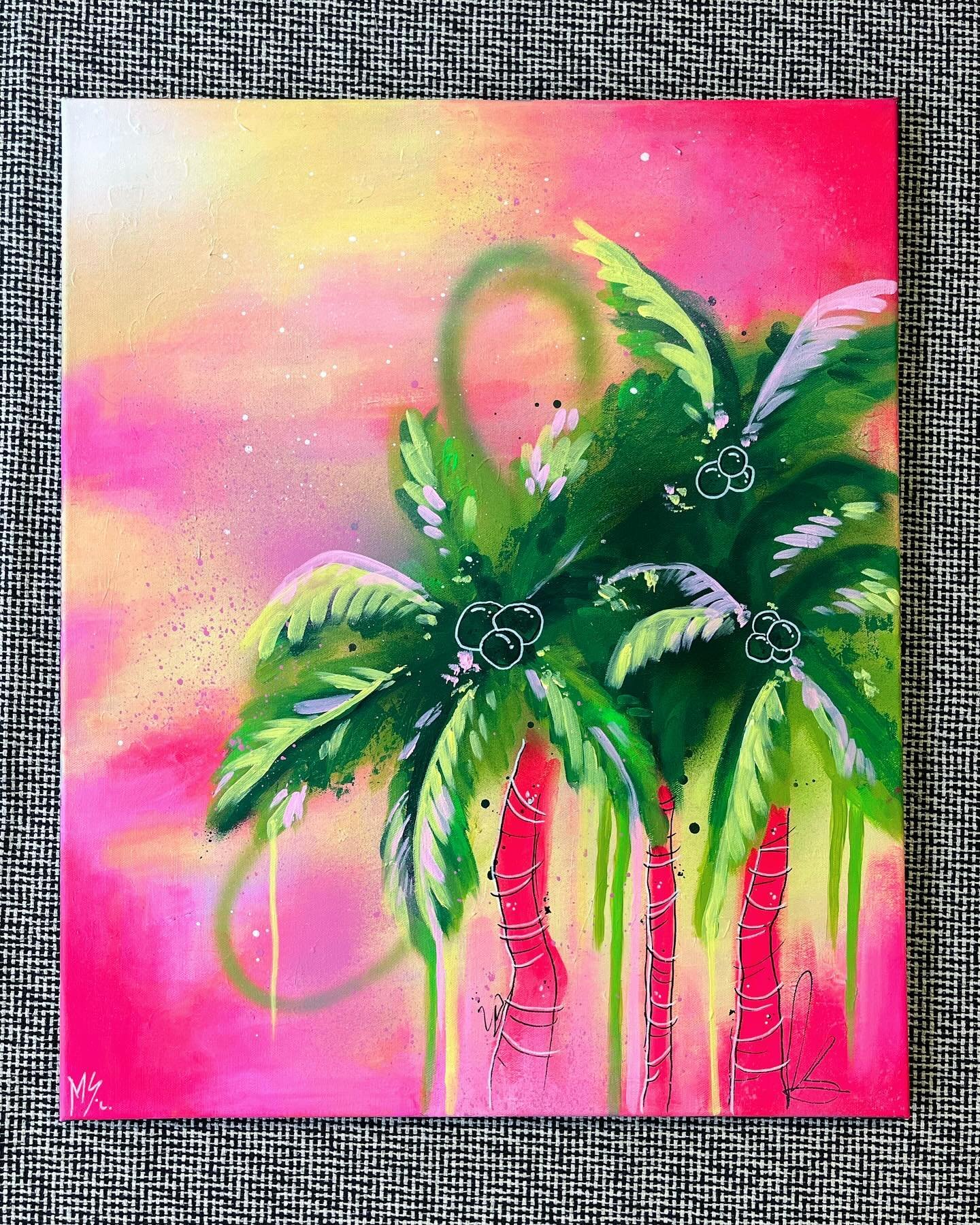 &rdquo;Breeze&rdquo;
Acrylics, spray paints and markers on canvas, 2024
54x65cm
490e

Available at millasipolaart.com or message me for details 🌴

&bull;
&bull;
#palmtrees #acrylicpainting #acrylicart #acrylicartwork #dreamyart #colorfulart #travela