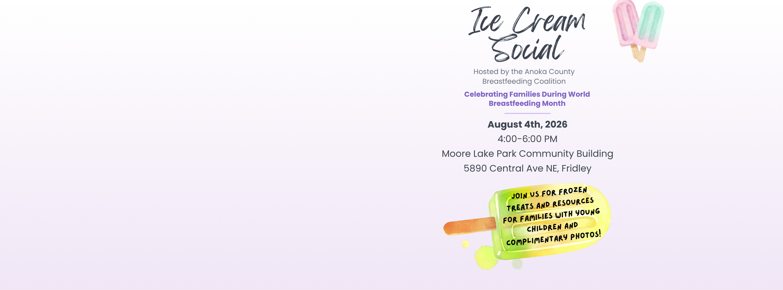 Ice Cream Social Flyer
