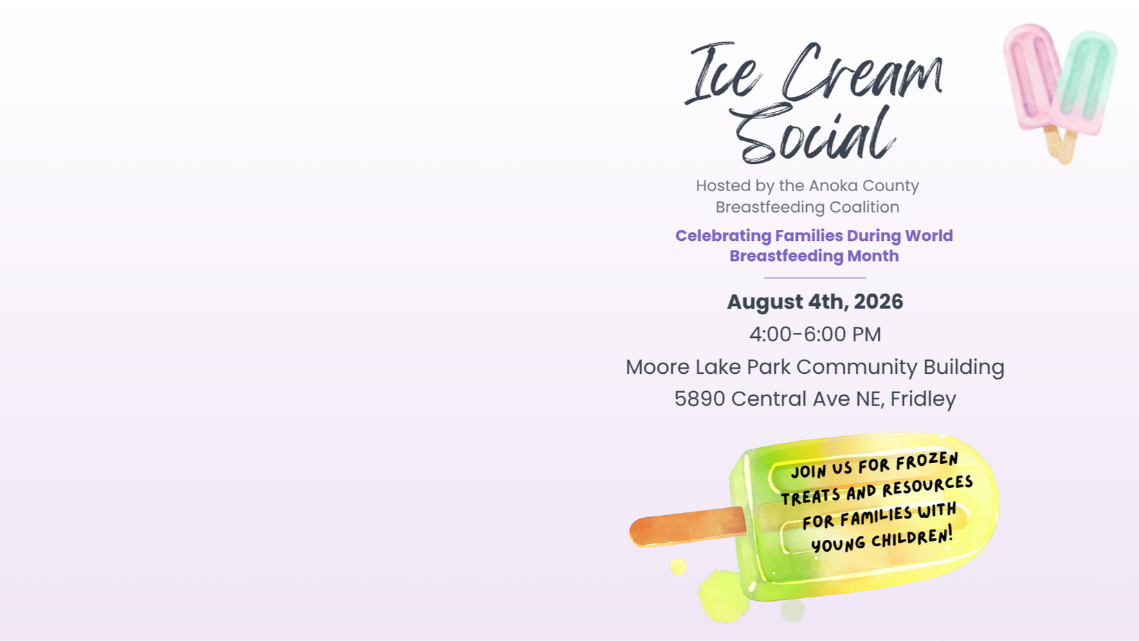 Ice Cream Social Flyer
