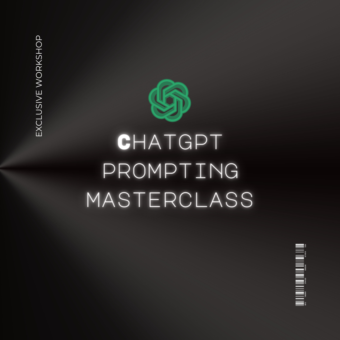 ChatGPT-Logo auf einem modernen Hintergrund – Masterclass für Fortgeschrittene in Prompt-Design und Best Practices.