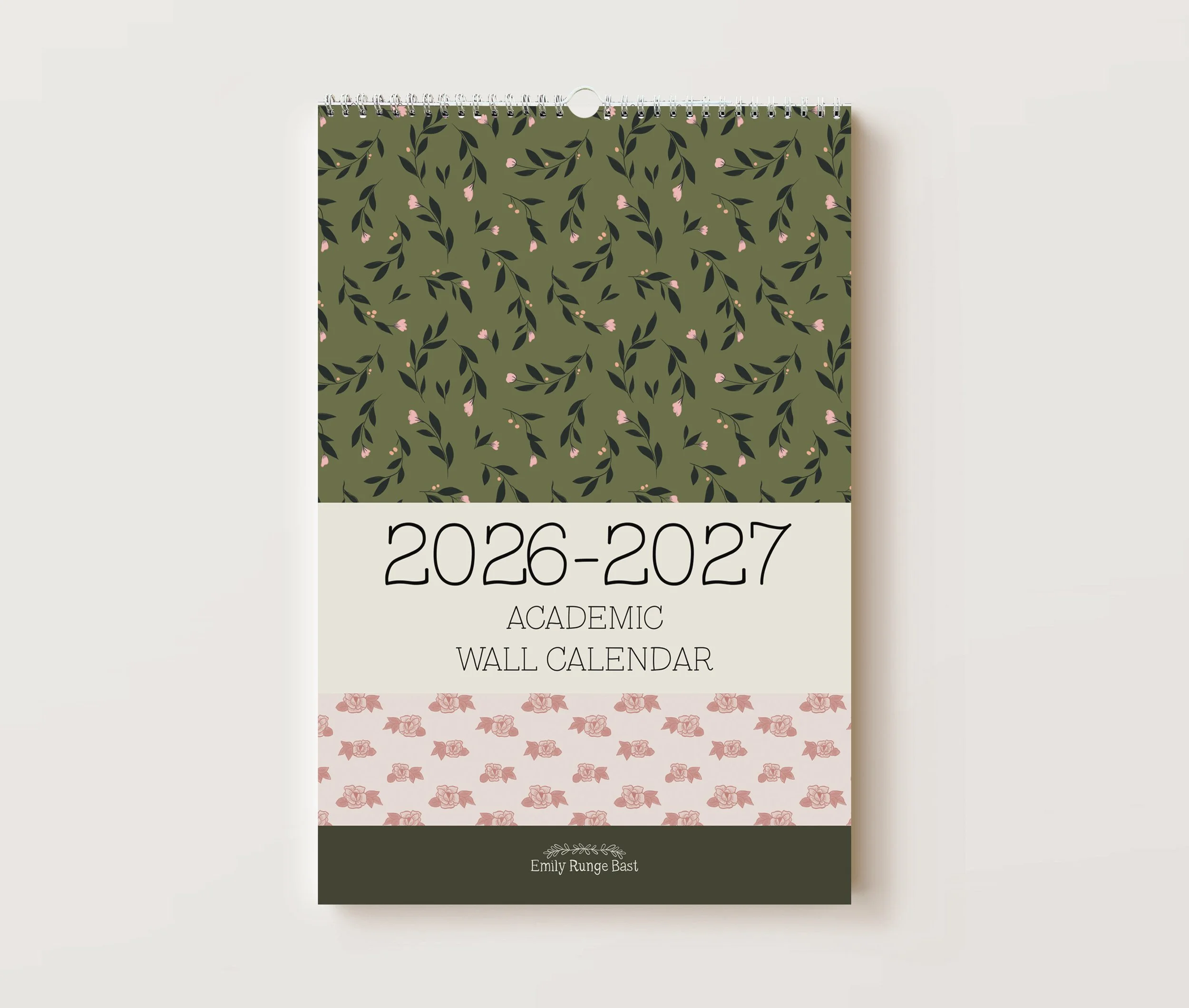 26-27 Large Academic Wall Calendar