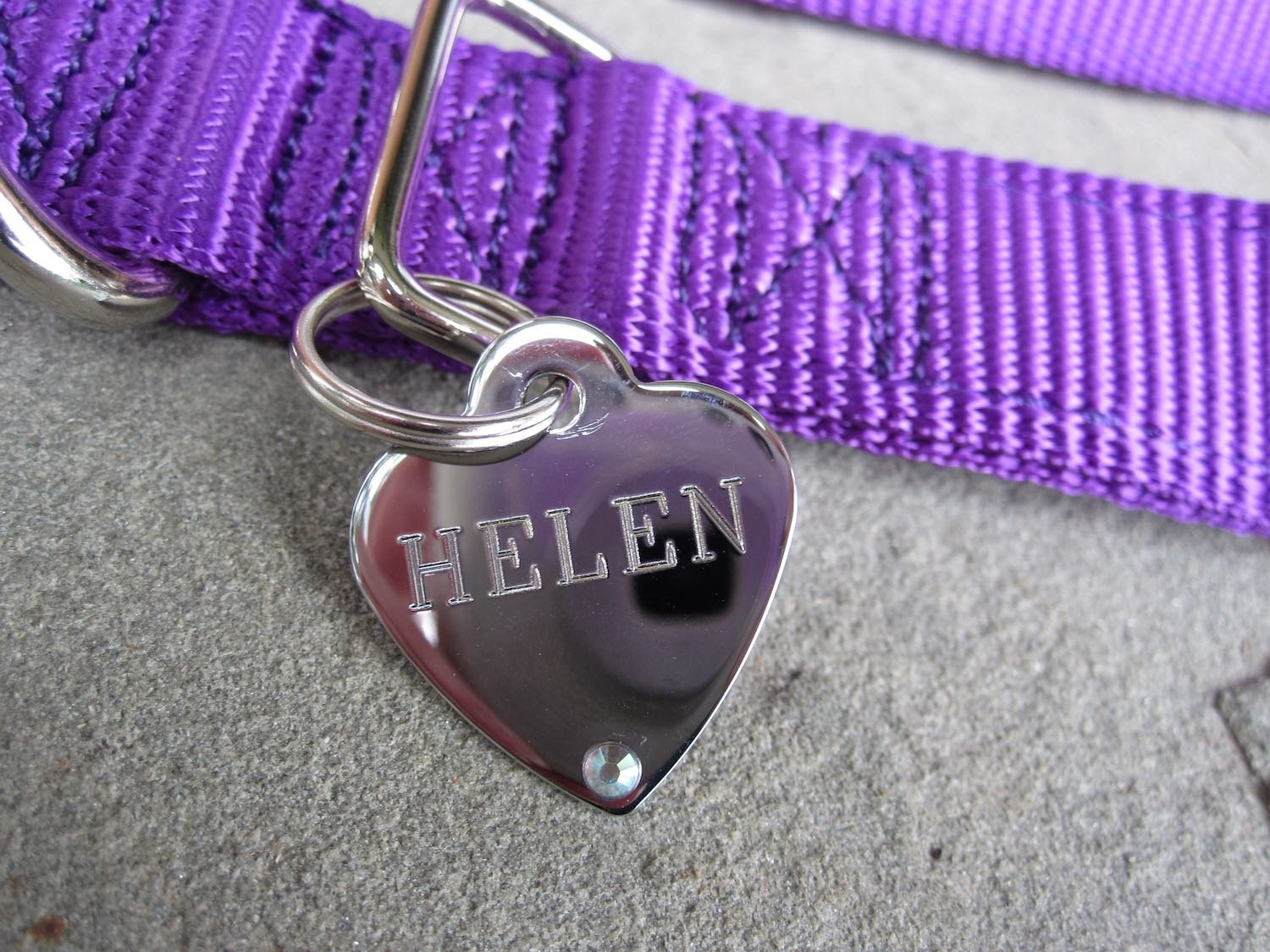 Helen's fancy name tag.