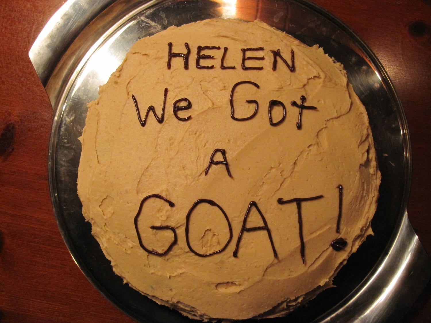 We made a celebration cake hoping Helen, her namesake would somehow see it.