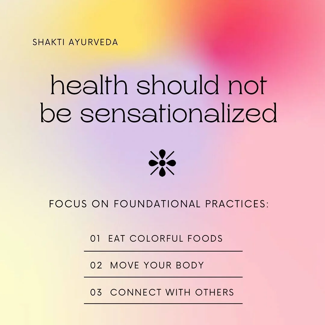 modern lifestyle ignores foundational pillars of living that keep us healthy. the years spent sick, cost of healthcare and rate at which we&rsquo;re aging in America surpasses every other country. 

it&rsquo;s up to us to uphold ancient practices tha