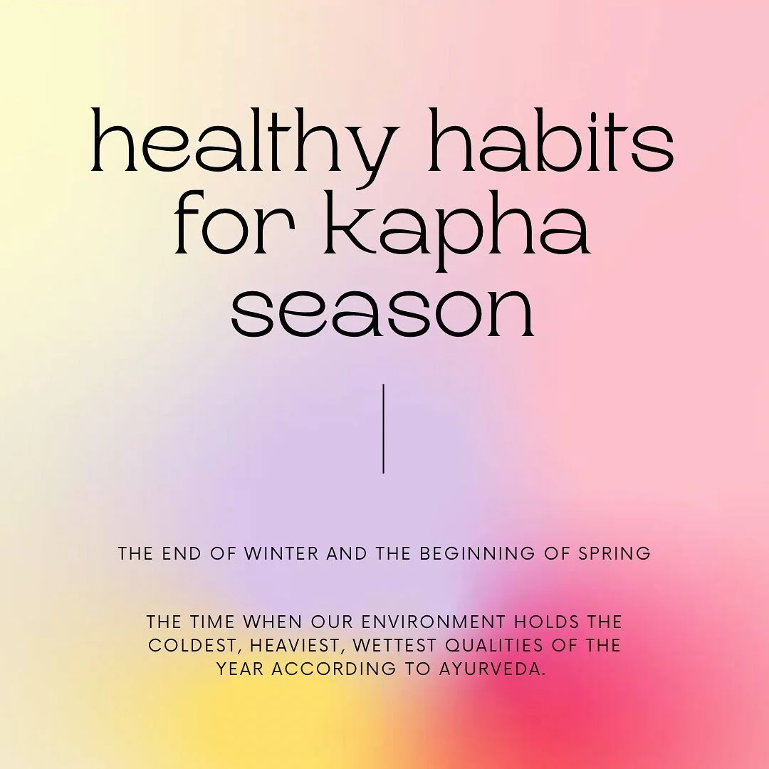 as the ground thaws from winter - kapha season begins! spring cleansing is ideal for kapha season as it ushers out what we no longer need from winter 💓 #ayurveda #springcleansing