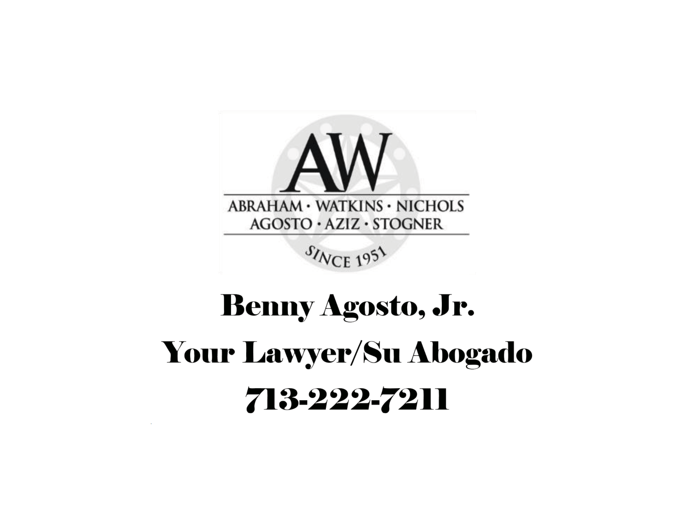Cy-Hope Youth Sports Complex Sponsored by Benny Agosto Jr Lawyer