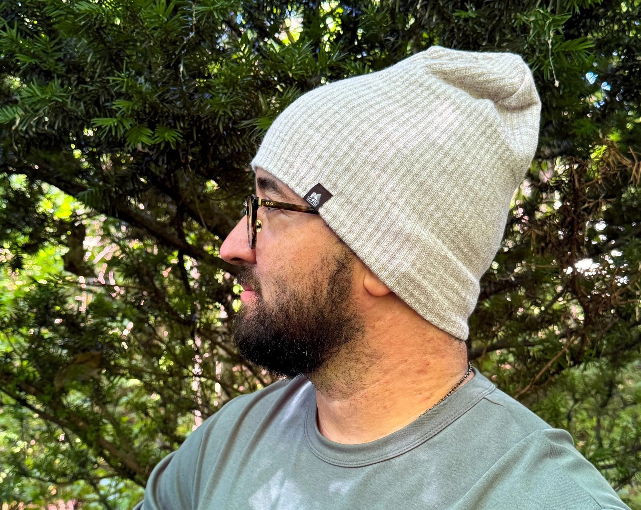 embroidered logo beanie