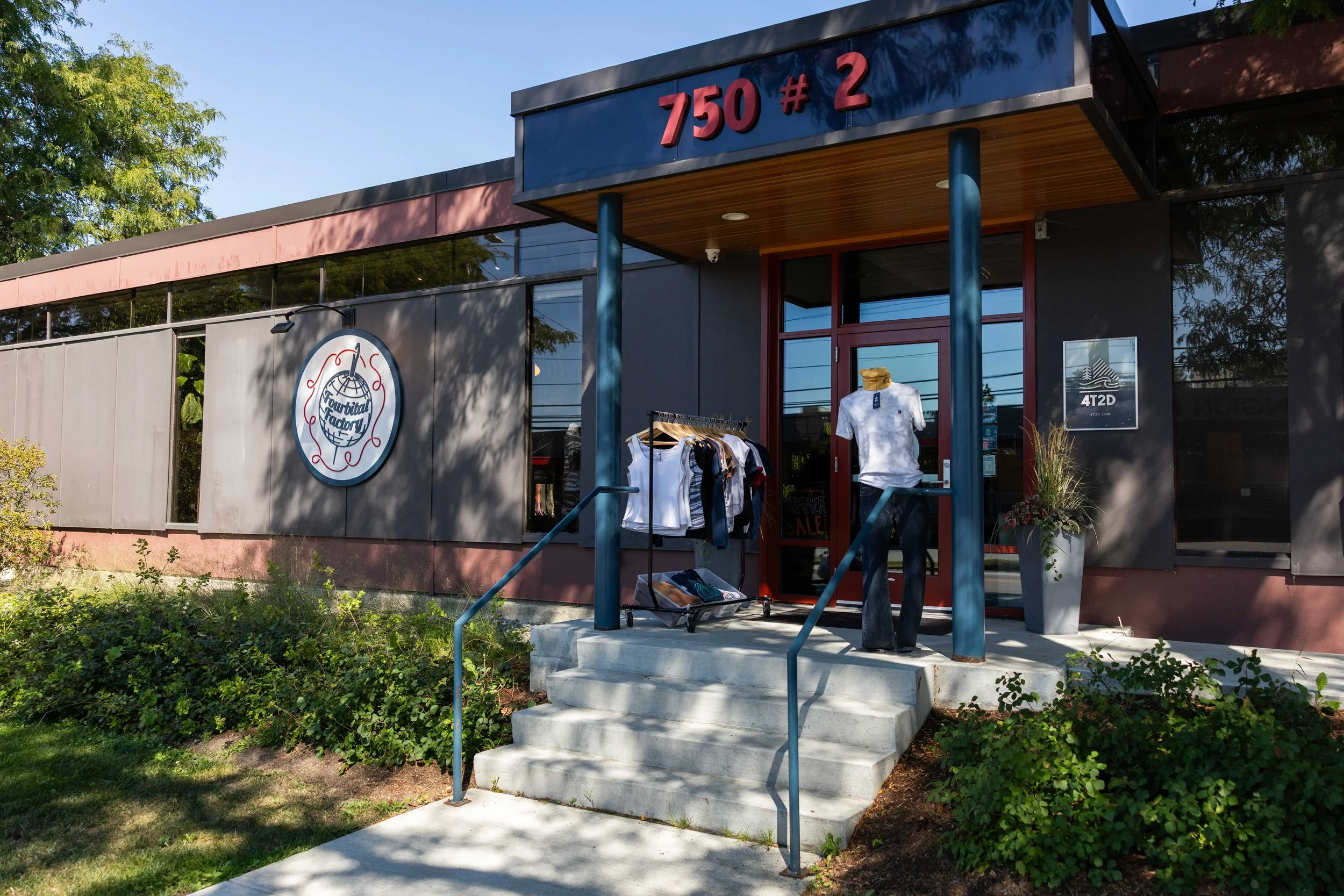 photo of the fourbital factory entrance in burlington vermont