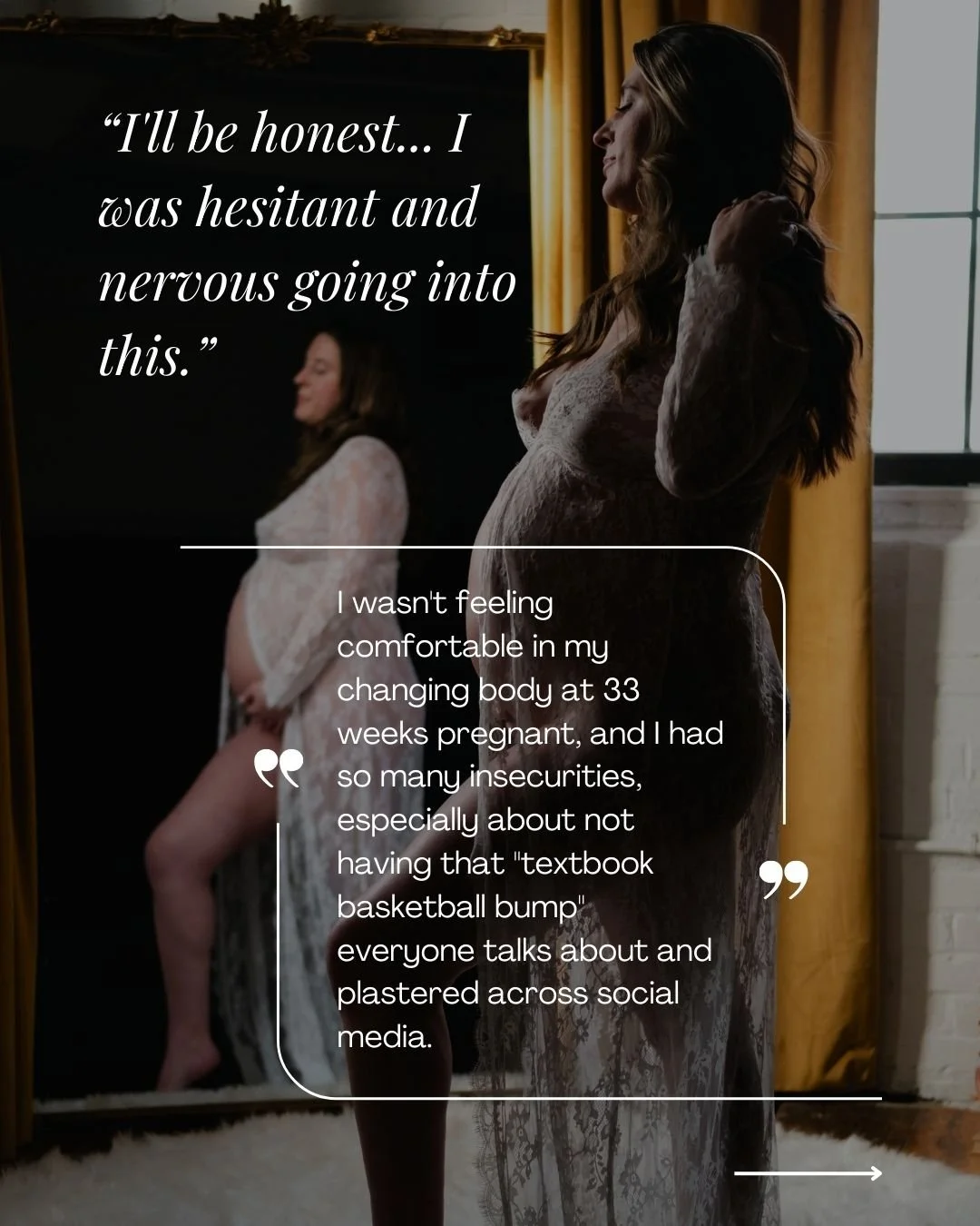In her words: Maternity Boudoir Testimonial