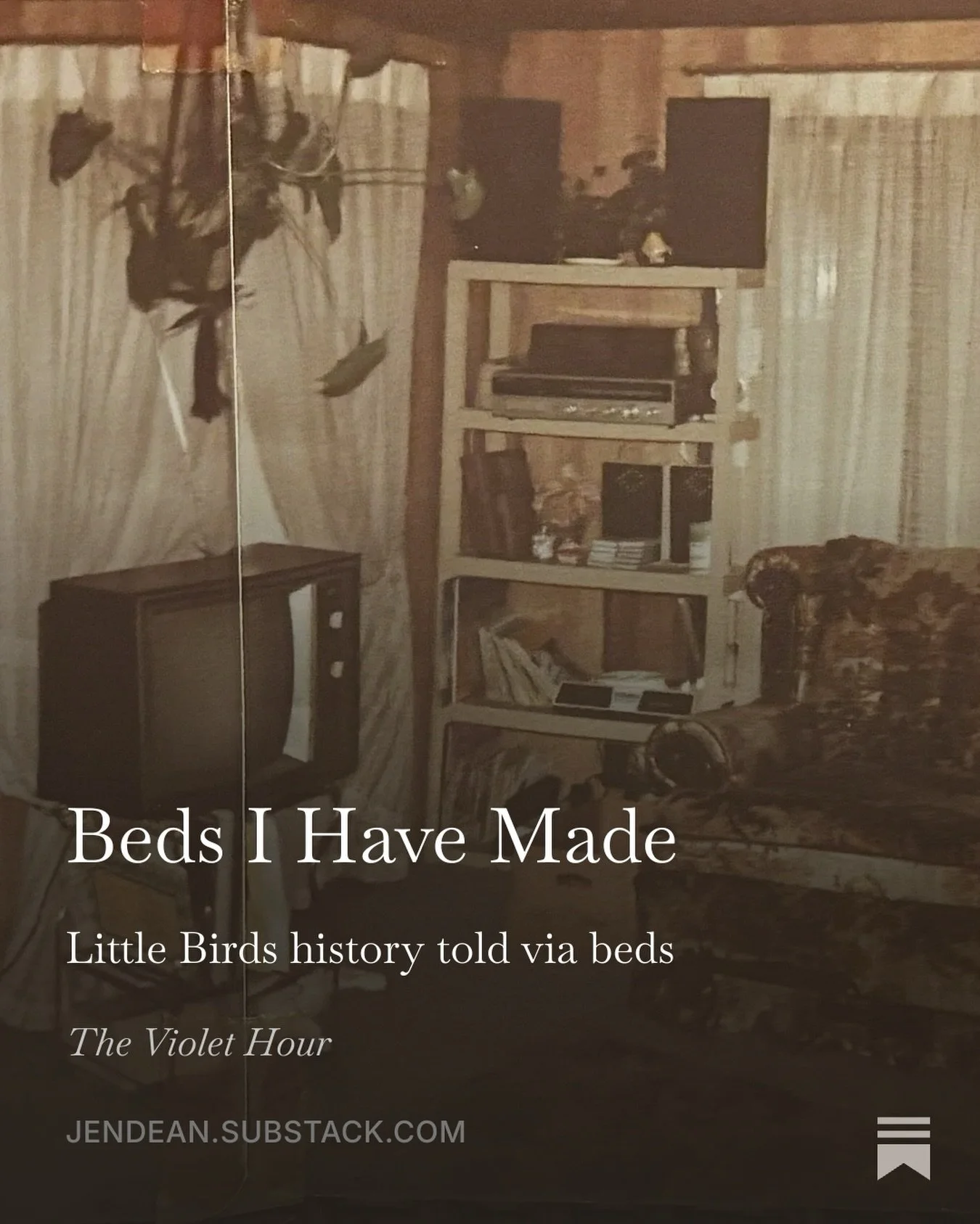 Read the whole essay on Substack. Link in bio. 

A bed made of wool blankets in the back of her truck. She rolls it to the side near the wheel well and prays no one sees it when she drives to work in the mornings. 

A twin mattress on the white paint