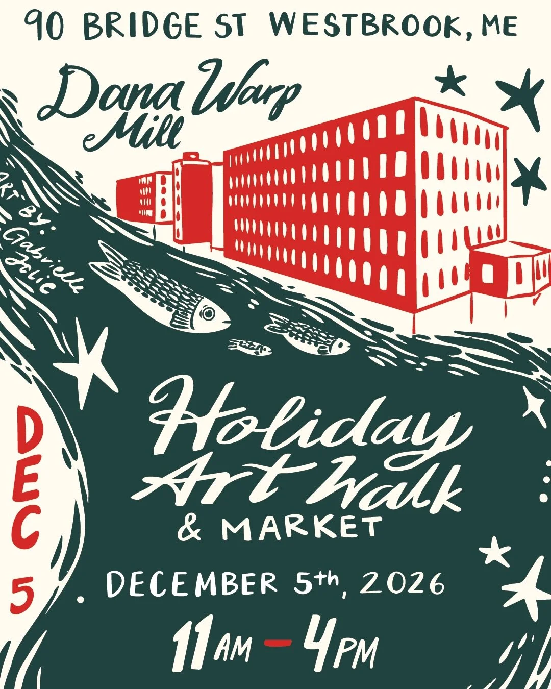 Friends!! The annual holiday art walk &amp; market is happening again and we couldn&rsquo;t be more excited! 🎁🎄🕯️We always tell people to mark their calendars for this amazing, once-a-year event that happens in our building because it is:

1. A fu