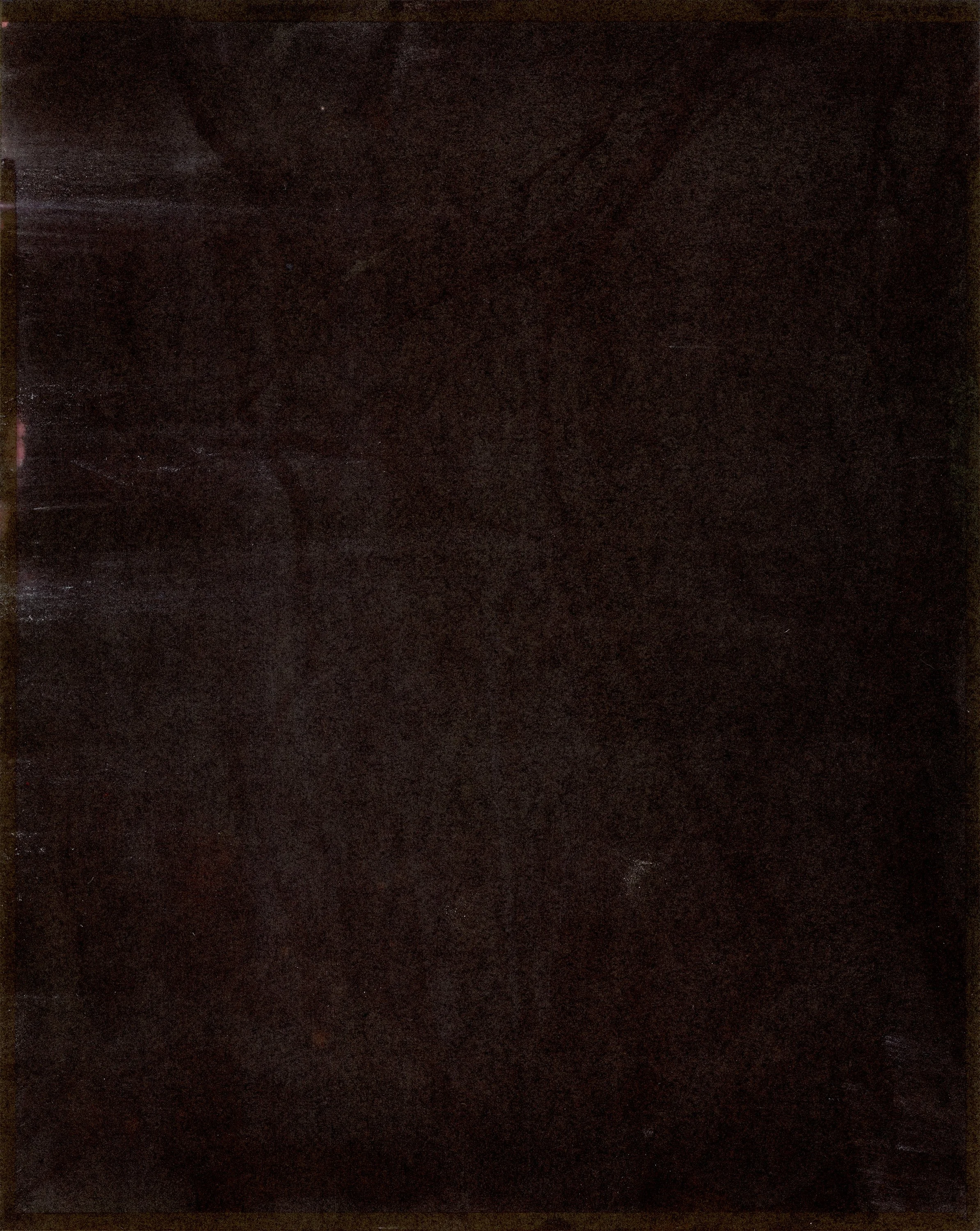 The original unfixed print, one year later