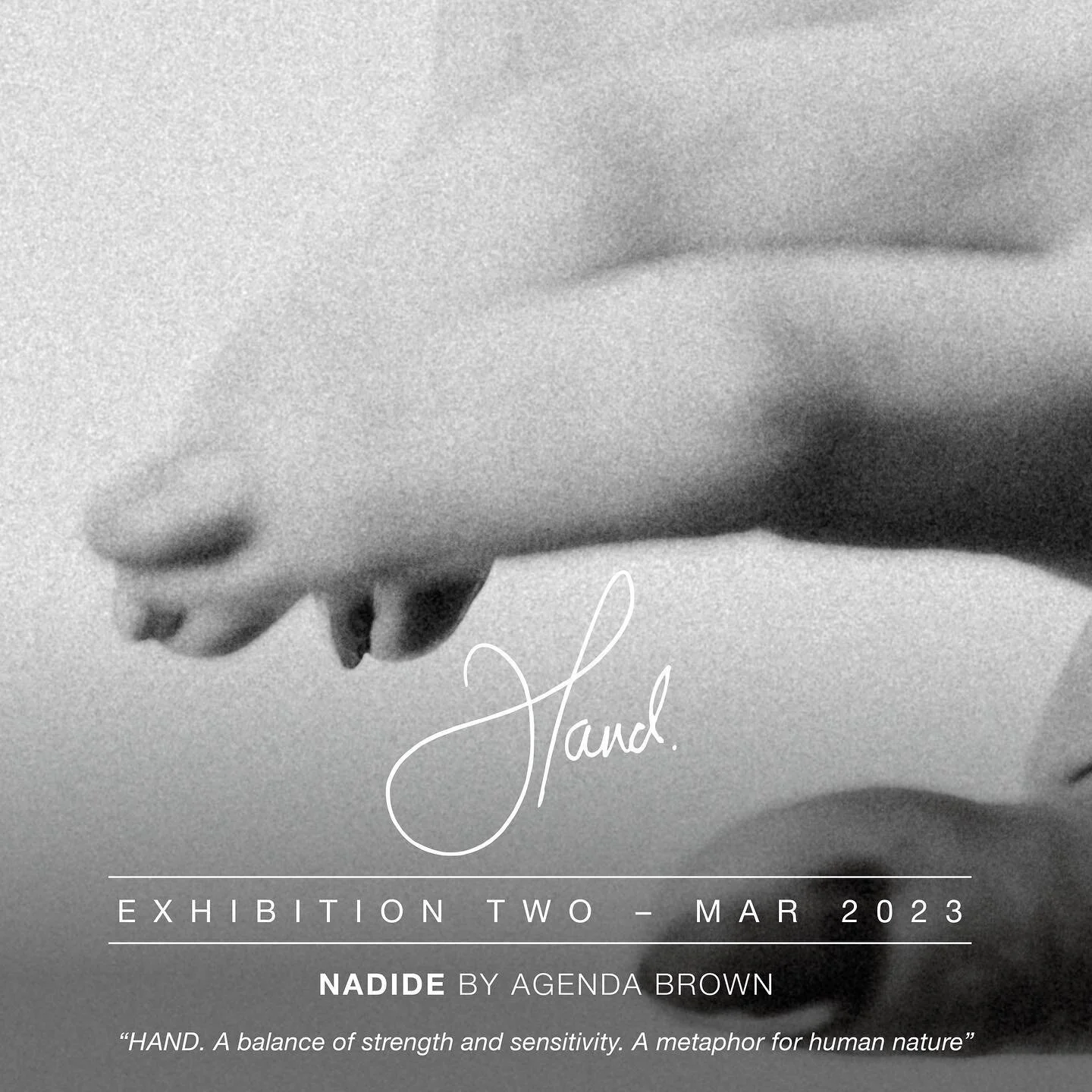 Great to see the positive feedback and plenty of visitors to the show.
My HAND. collection forms part of a joint show curated by Helen Rogers. Exhibiting alongside @kerrylemonart / @oluoninsta and @arabellebrusanart 
WHY HANDS? I believe there a uni