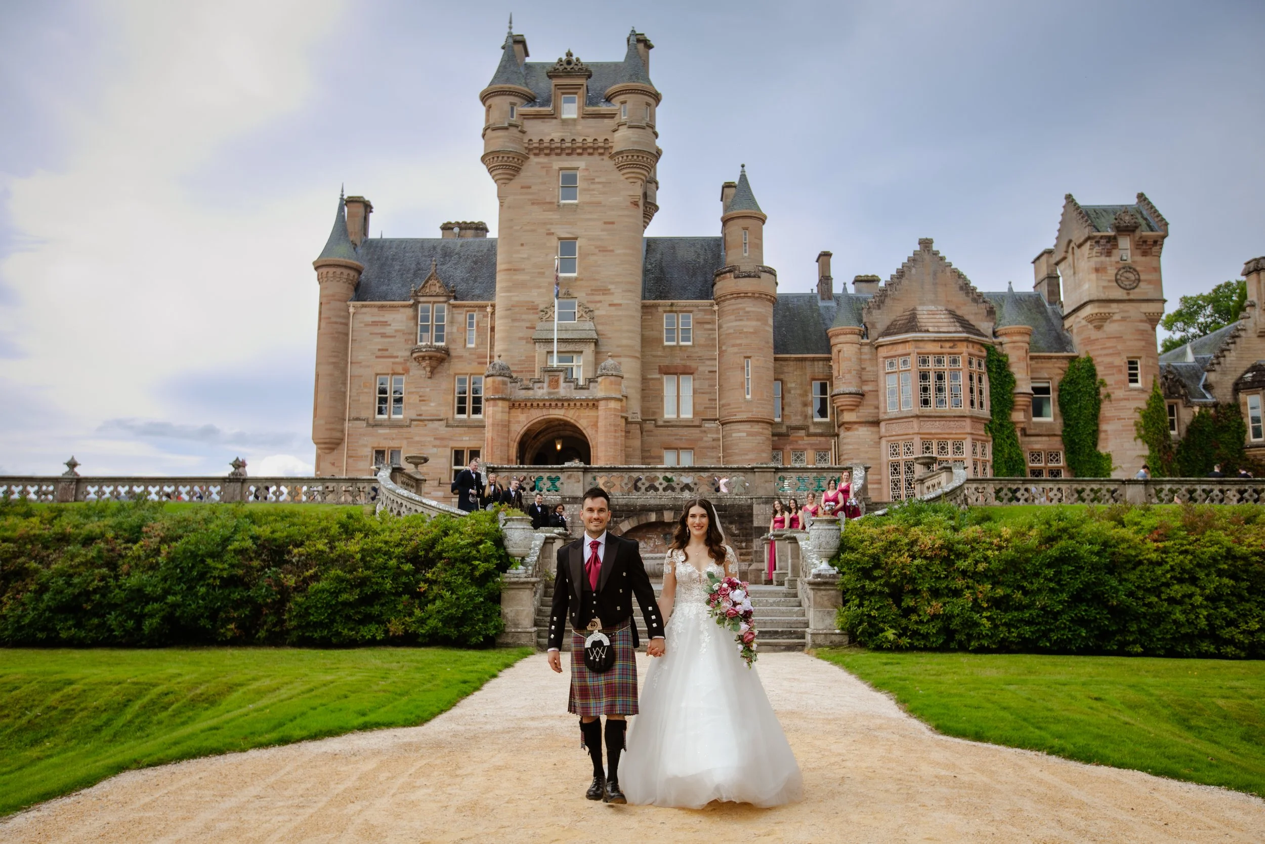 Natural wedding photography Scotland countryside wedding