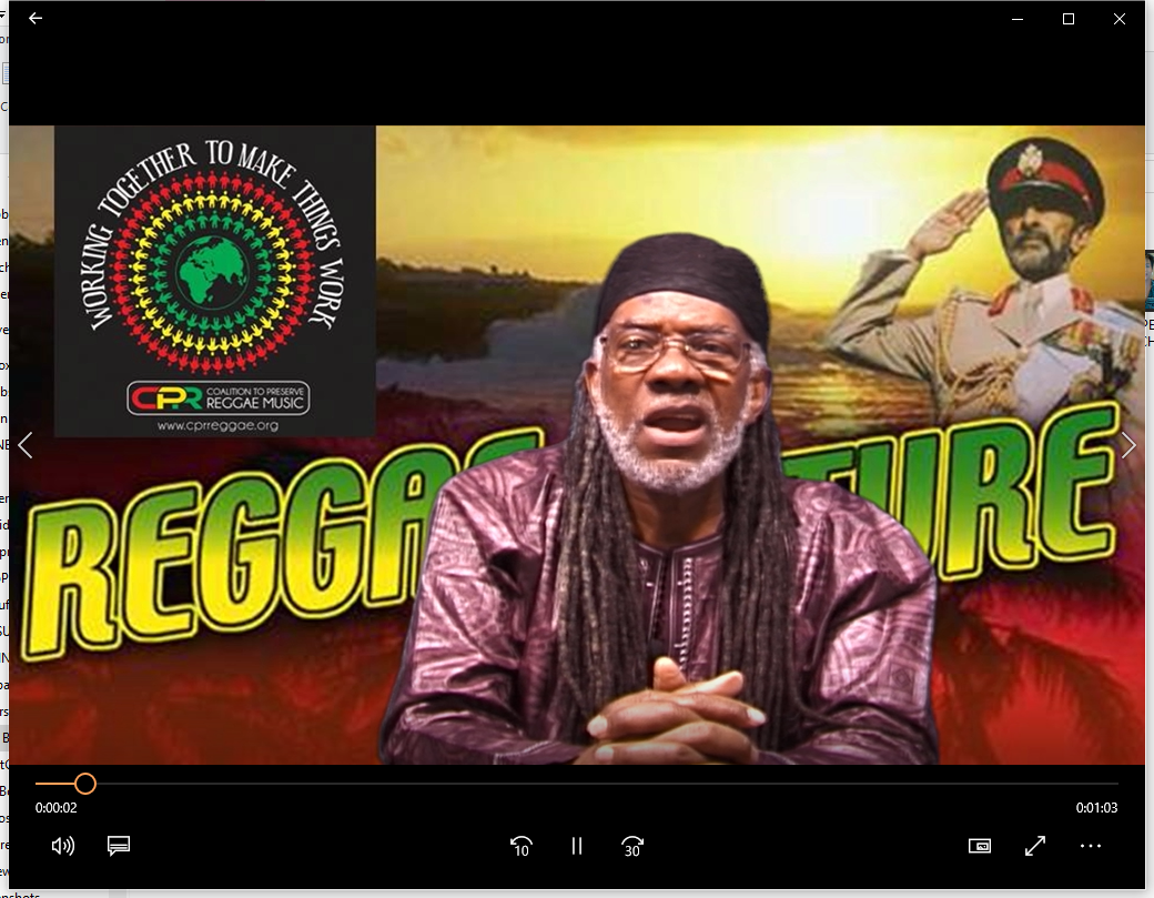Carlyle McKetty, Coalition to Preserve Reggae Music