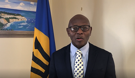 O. St. E. Mackie Holder, Chair of the CARICOM Consular Corp and Barbados’ Counsel General To NY