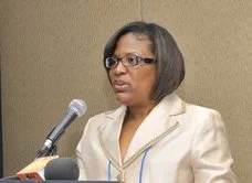Then Minister of Business Development & Tourism of Bermuda, Patrice Kimberly Minors,
