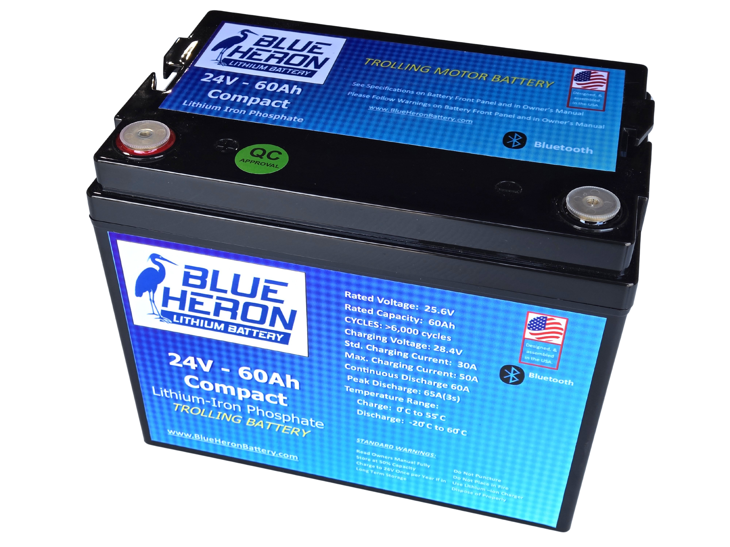 24V 60Ah Compact, Long Life Deep Cycle Lithium Battery