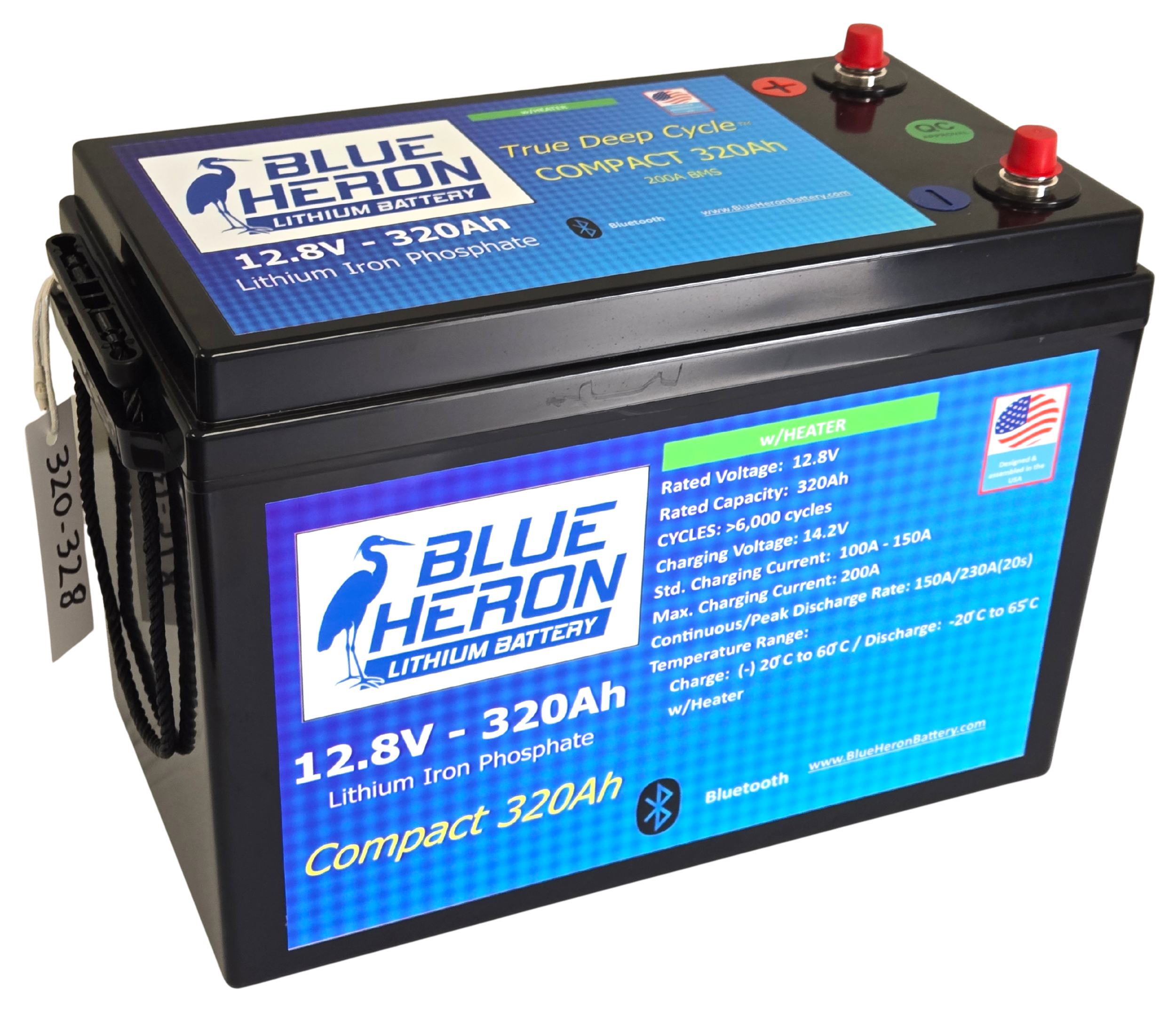 320Ah COMPACT 12.8V - NEW Low Profile - Lots of Power in a Small Footprint