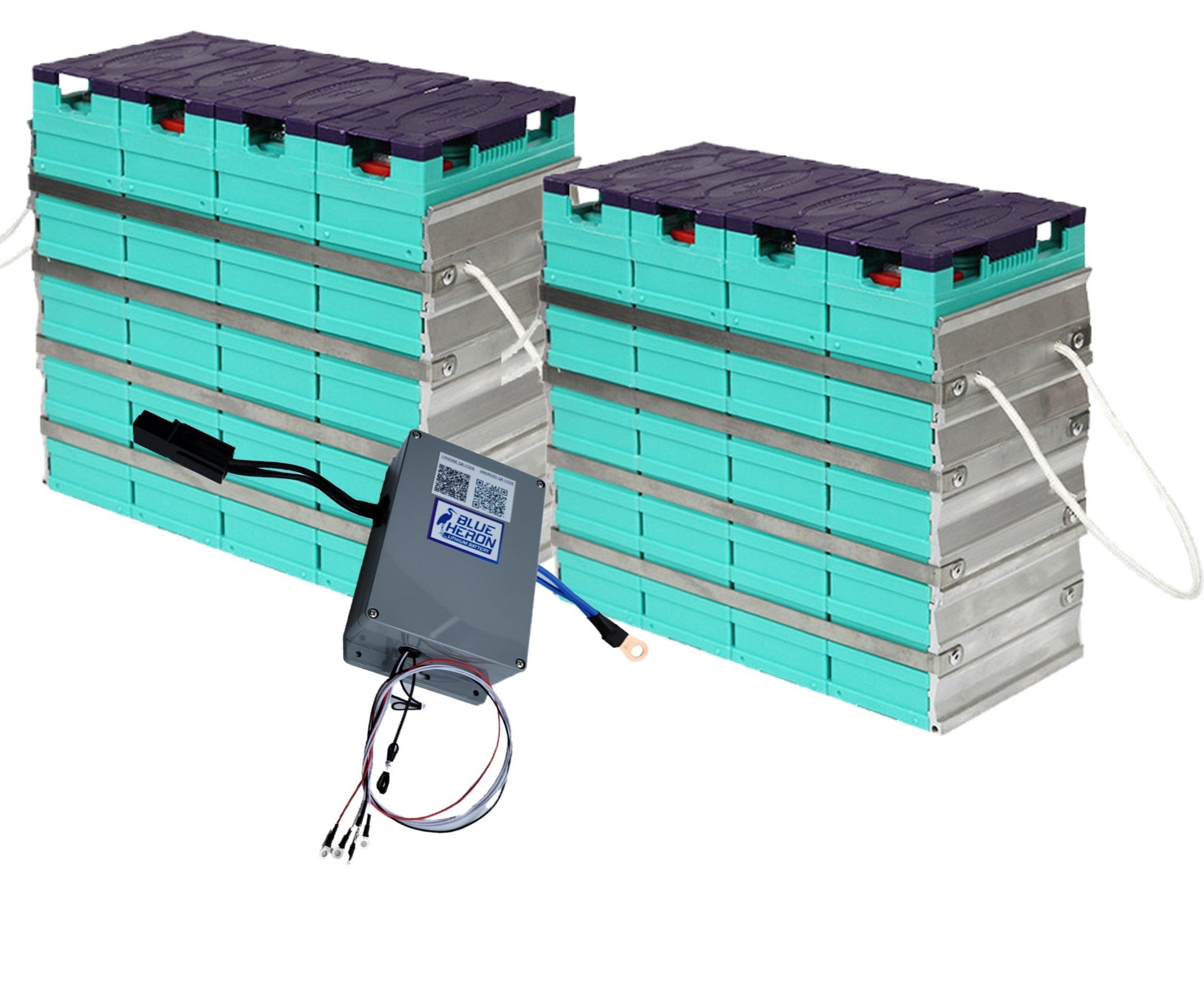 25.6V (24V) Modular 100Ah, Battery Kit w/120A BMS, Deep-Cycle Battery - Bluetooth