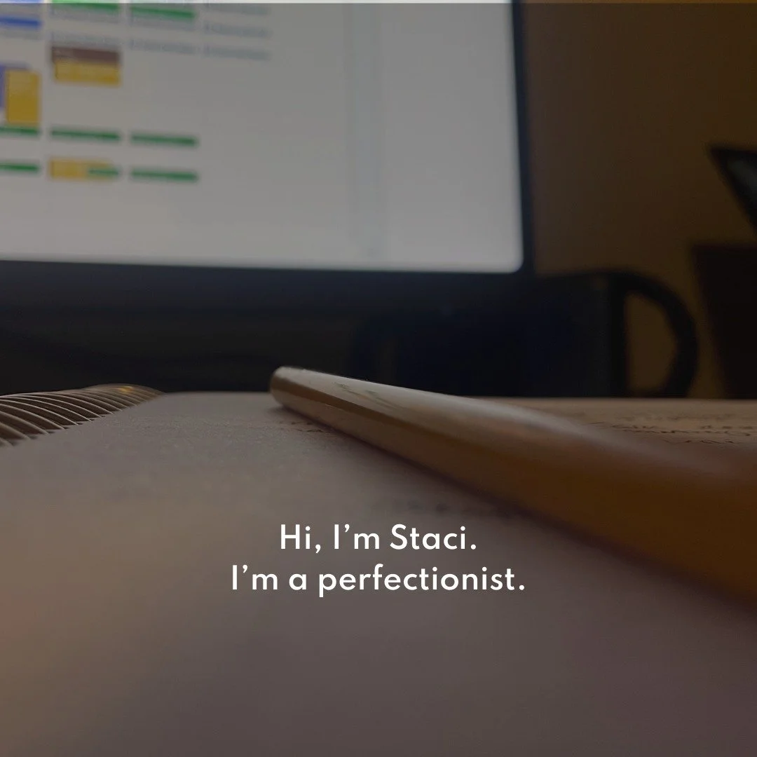 Hi, I&rsquo;m Staci.
I&rsquo;m a perfectionist.

I&rsquo;m also a behavior change coach, which is...ironic.

On the surface, perfectionism sounds like a good thing. It sounds like you care. Like you have standards. Like you&rsquo;re thoughtful and in