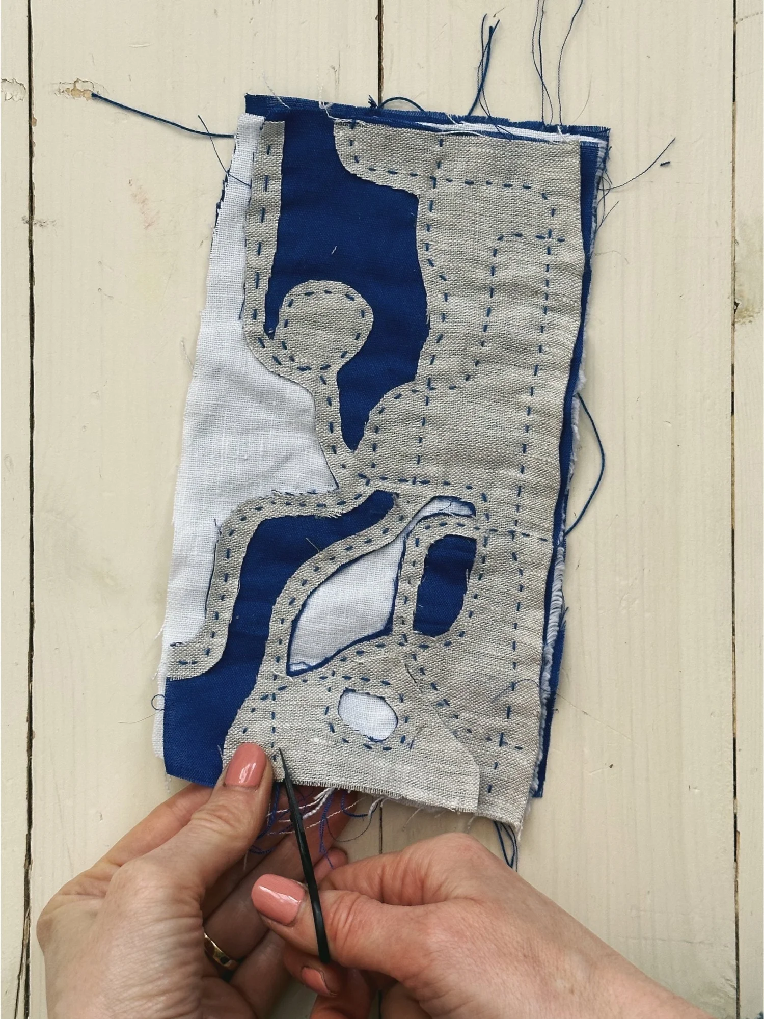 Mindful Slow Stitch Video Tutorial — Rebekah Johnston Textile Artist