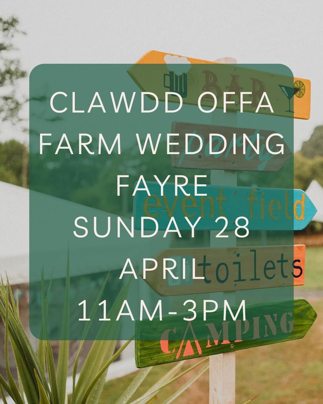 ✨ COMMENT: COF to get more information about the venue! ✨ 

Get ready for a festival-style wedding experience at Clawdd Offa Farm this Sunday! Can't wait to see you there for some marquee magic. 🎪💐 

Leanne 🌿 

💫 Remember: Book before 30th April 